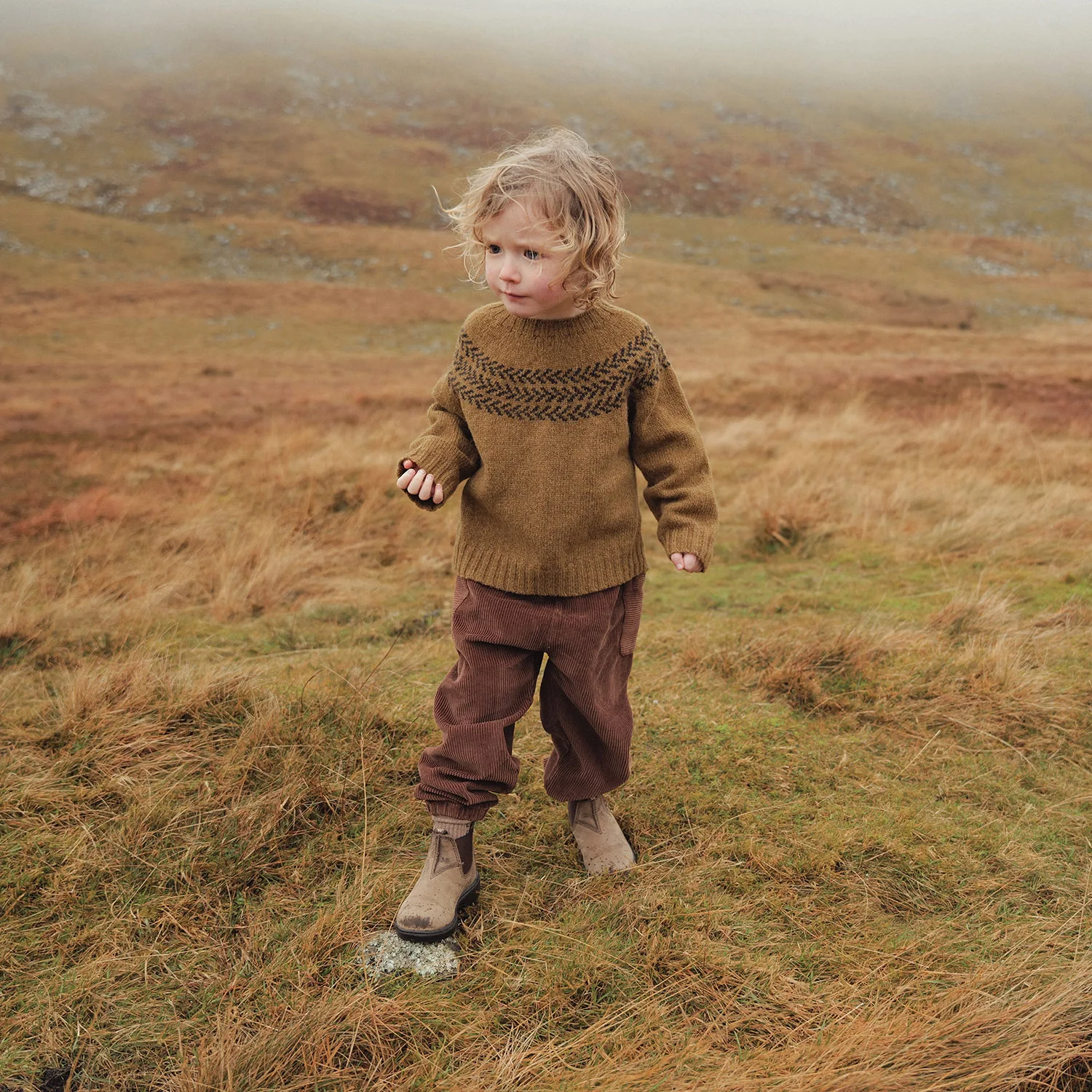 Garden Baby & Kids Sweater - Lambswool - Asparagus - Image 5