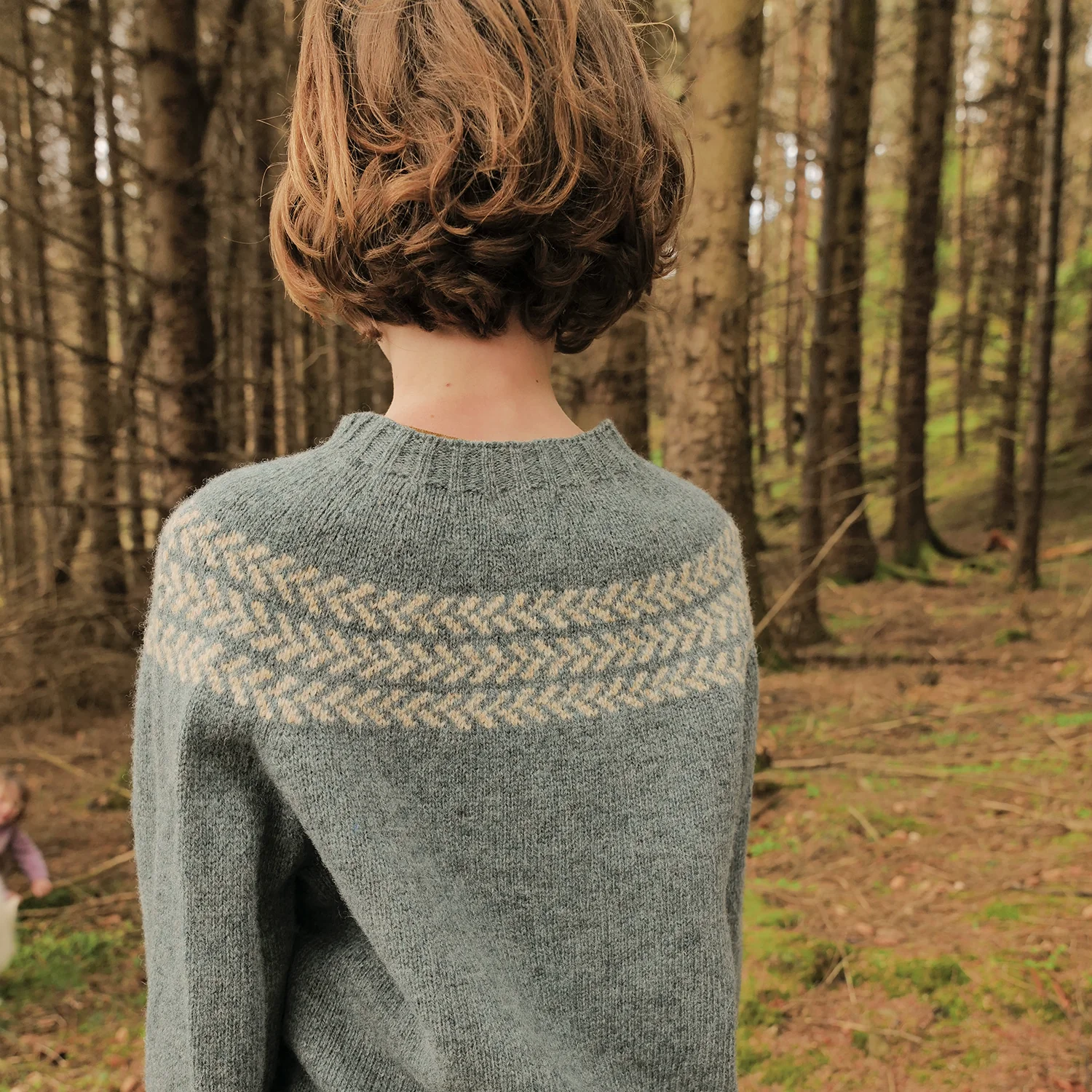 Garden Baby & Kids Sweater - Lambswool - Dusk - Image 3