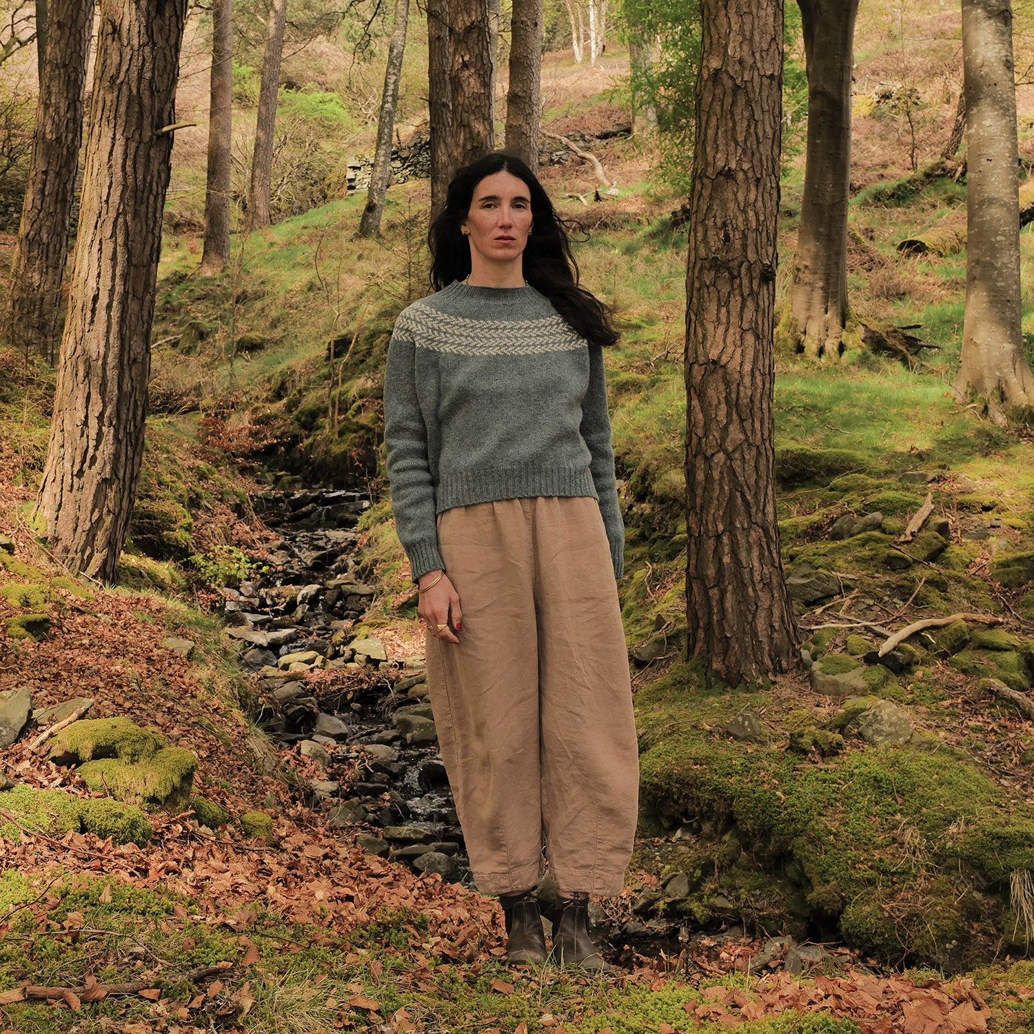 Garden Women's Sweater - Lambswool - Dusk - Image 2