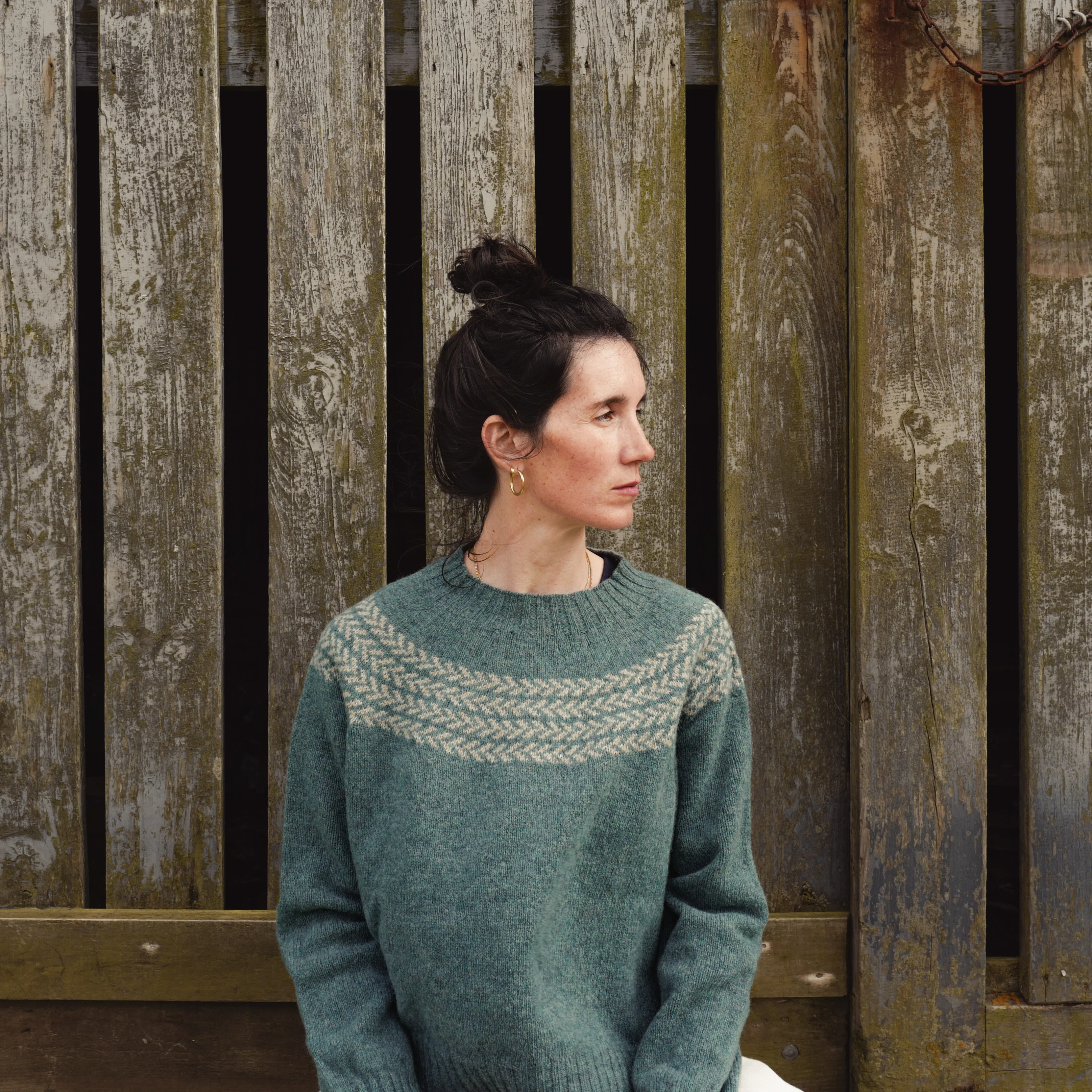 Garden Women's Sweater - Lambswool - Dusk - Image 4