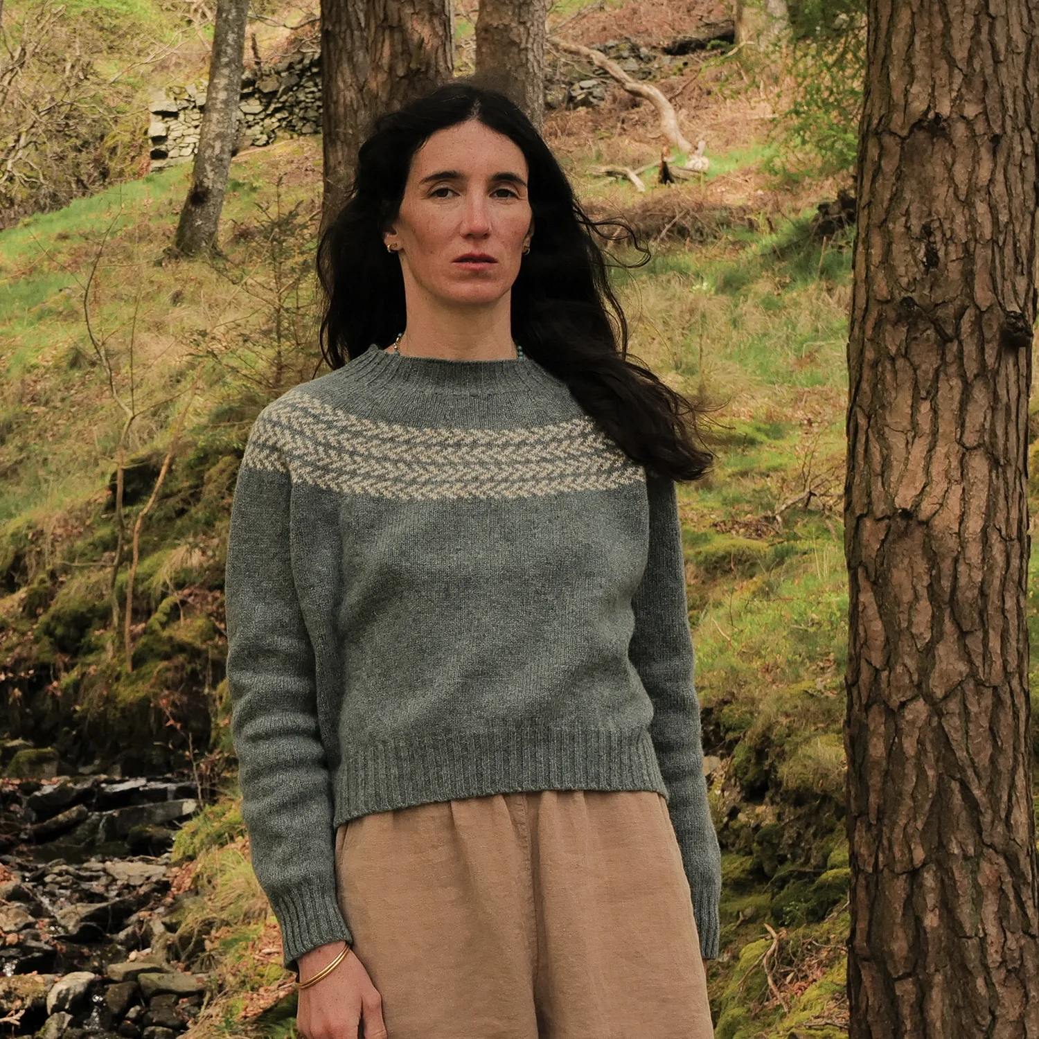 Garden Women's Sweater - Lambswool - Dusk - Image 5