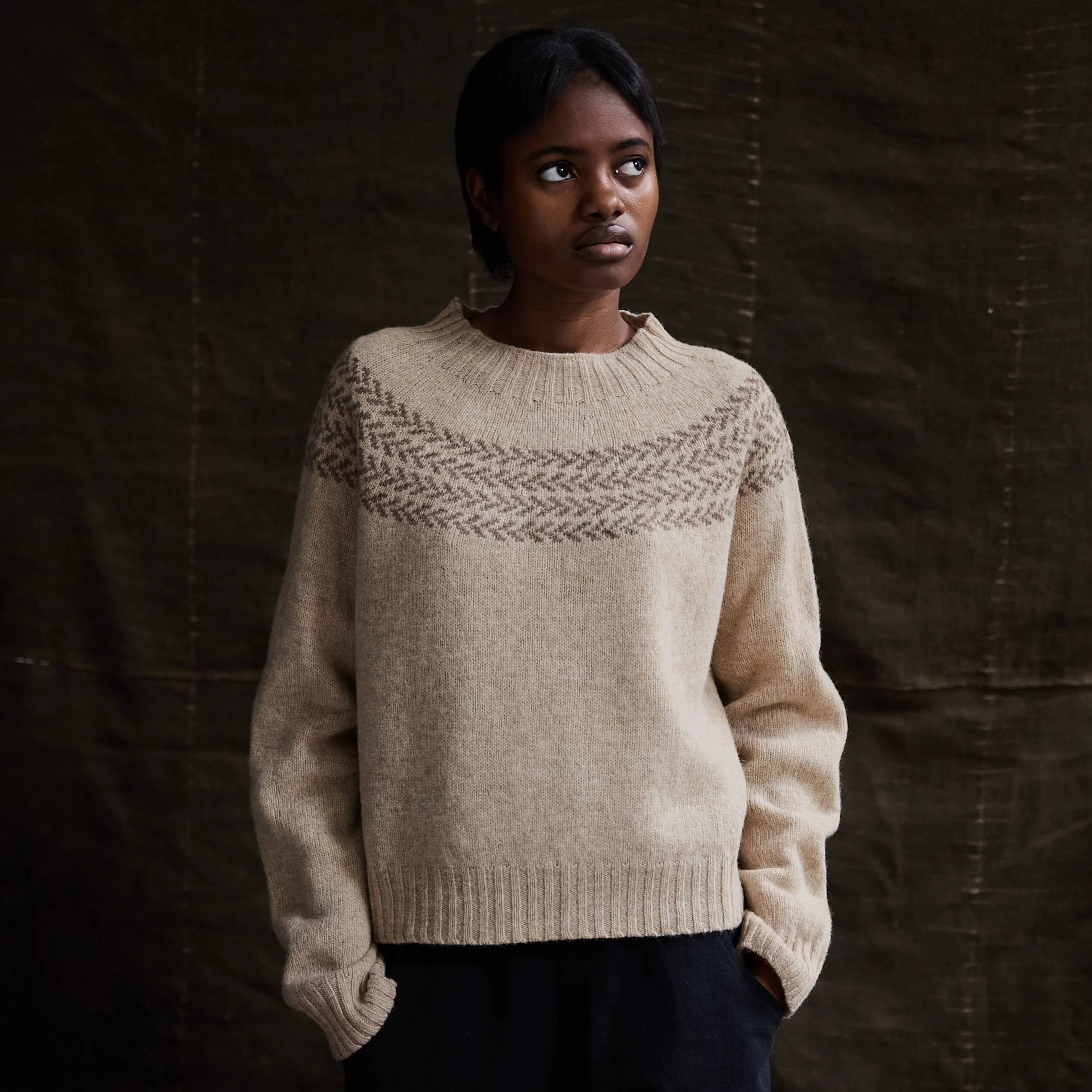 Garden Women's Sweater - Lambswool - Mallow