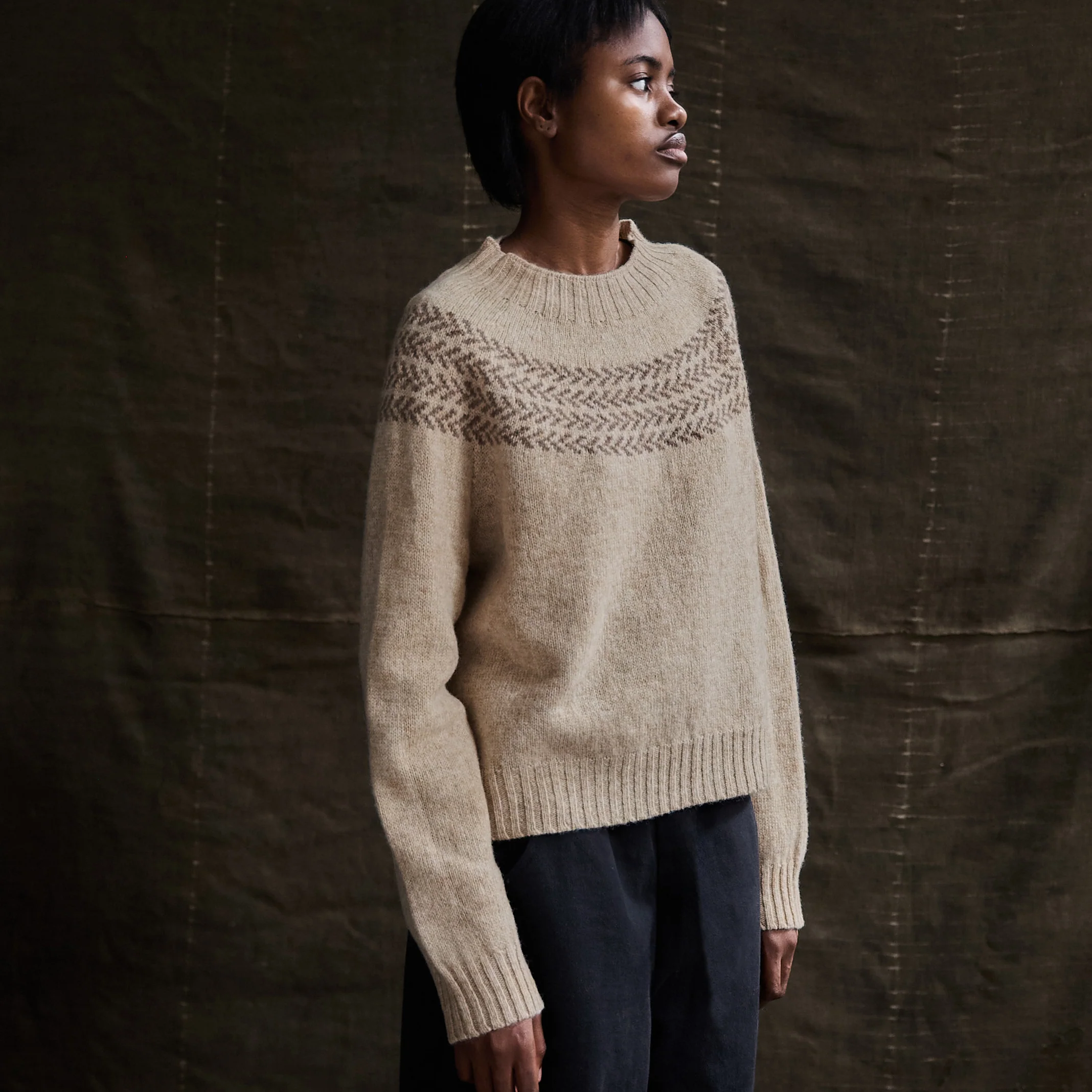Garden Women's Sweater - Lambswool - Mallow - Image 3