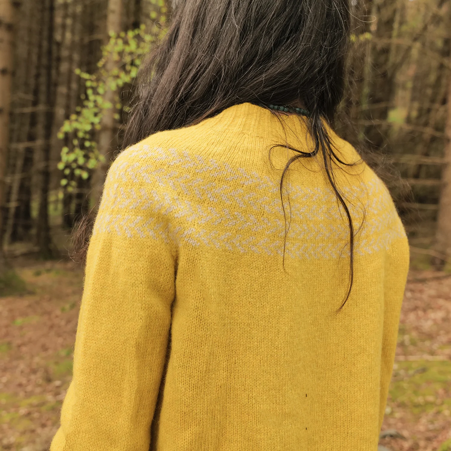 Garden Women's Sweater - Lambswool - Citrine - Image 3