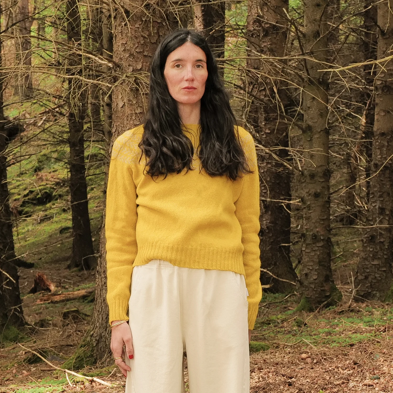 Garden Women's Sweater - Lambswool - Citrine - Image 4