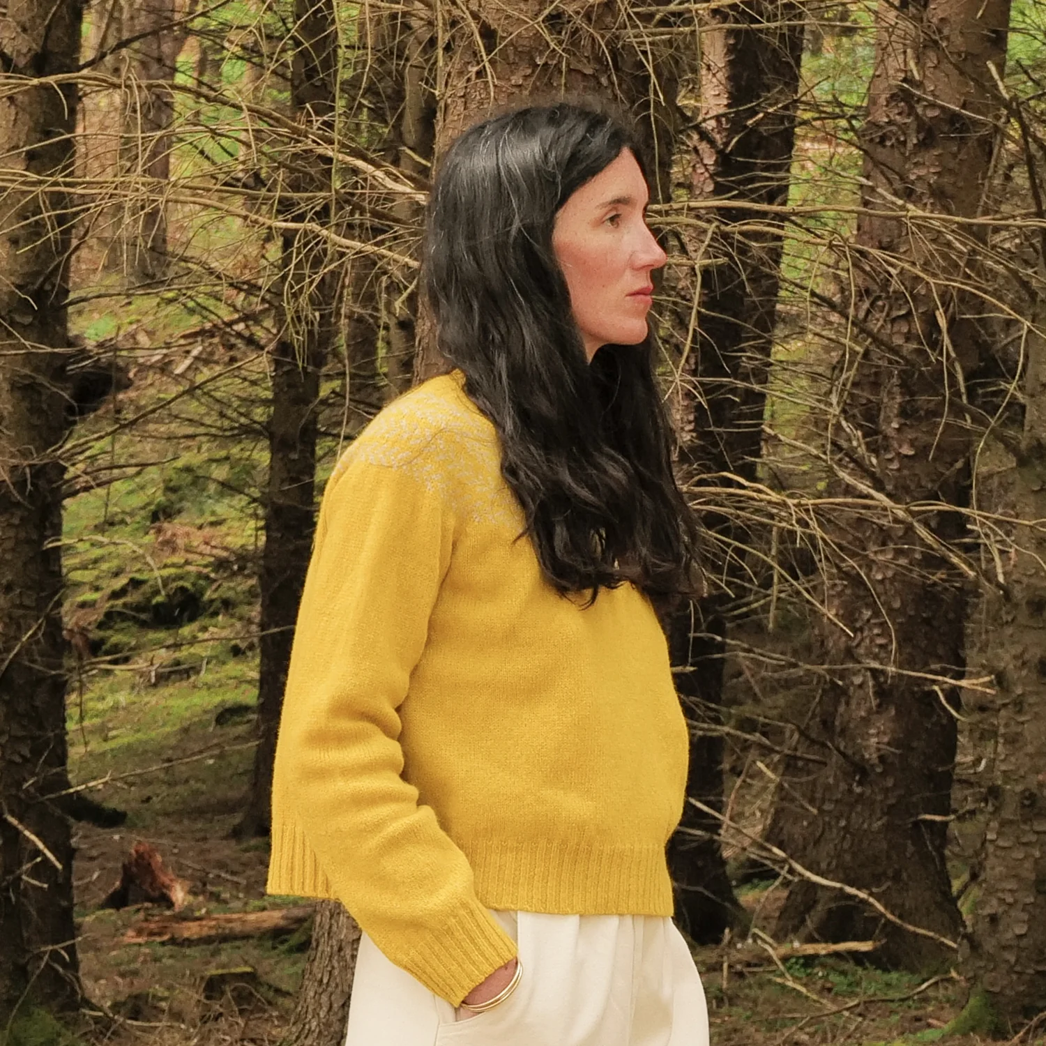 Garden Women's Sweater - Lambswool - Citrine - Image 5