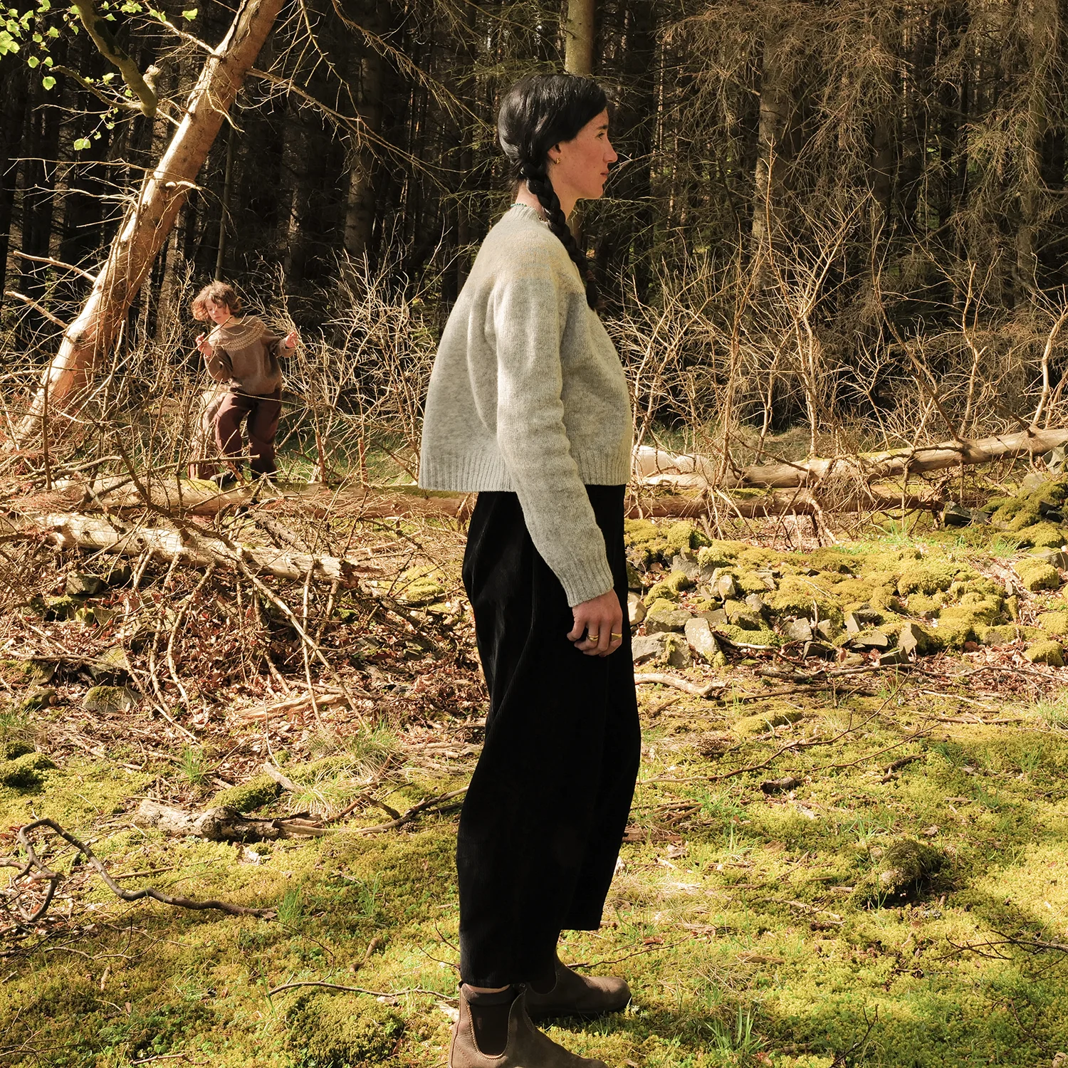 Garden Women's Sweater - Lambswool - Flint - Image 4