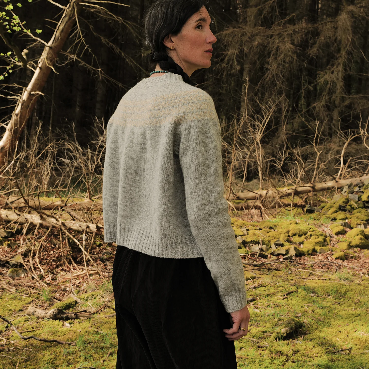 Garden Women's Sweater - Lambswool - Flint - Image 5