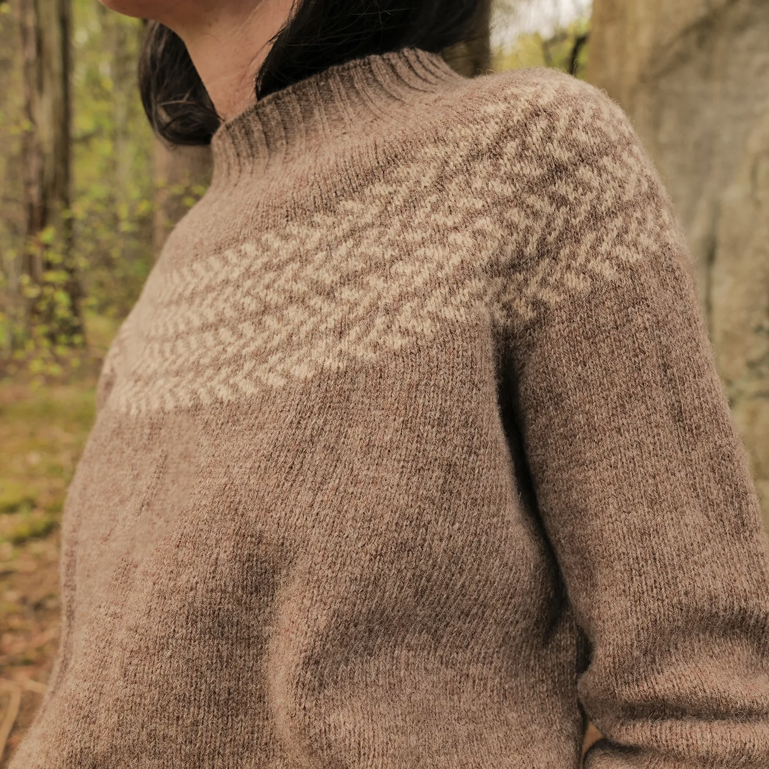 Garden Women's Sweater - Lambswool - Mouse - Image 2