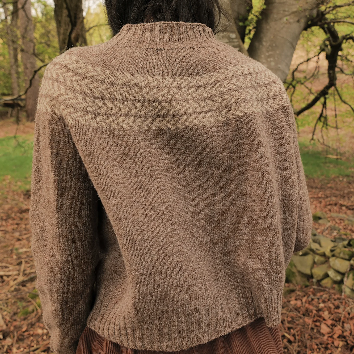 Garden Women's Sweater - Lambswool - Mouse - Image 3