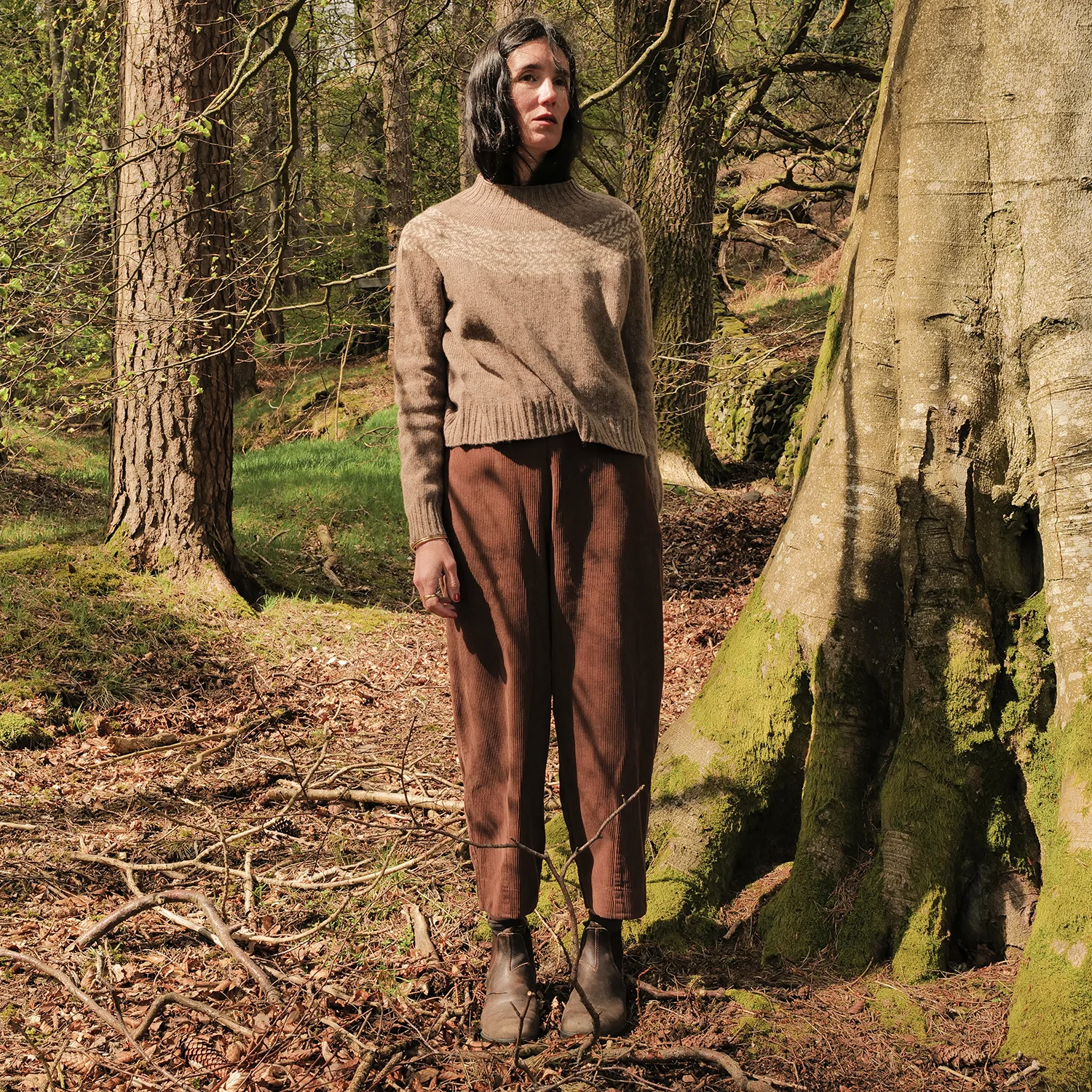 Garden Women's Sweater - Lambswool - Mouse - Image 5