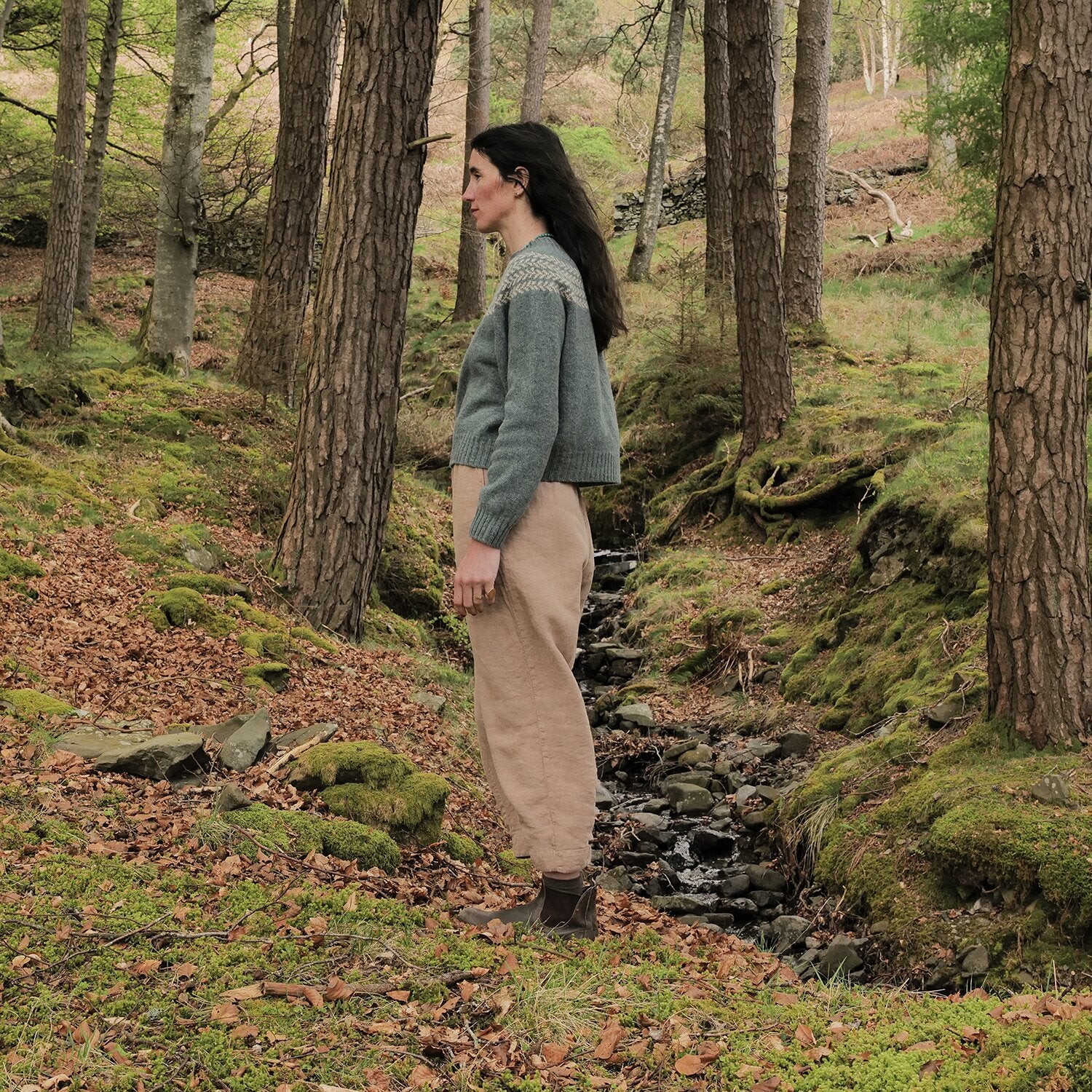 Hawthorn II Women's Trousers - Linen - Sand - Image 2