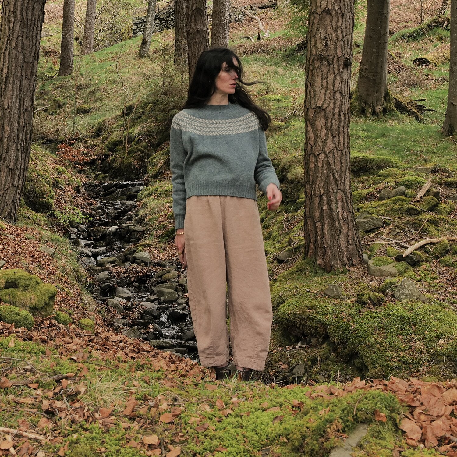 Hawthorn II Women's Trousers - Linen - Sand - Image 3