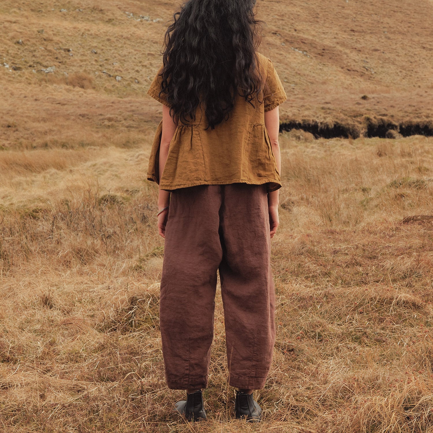 Hawthorn II Women's Trousers - Linen - Squirrel - Image 2