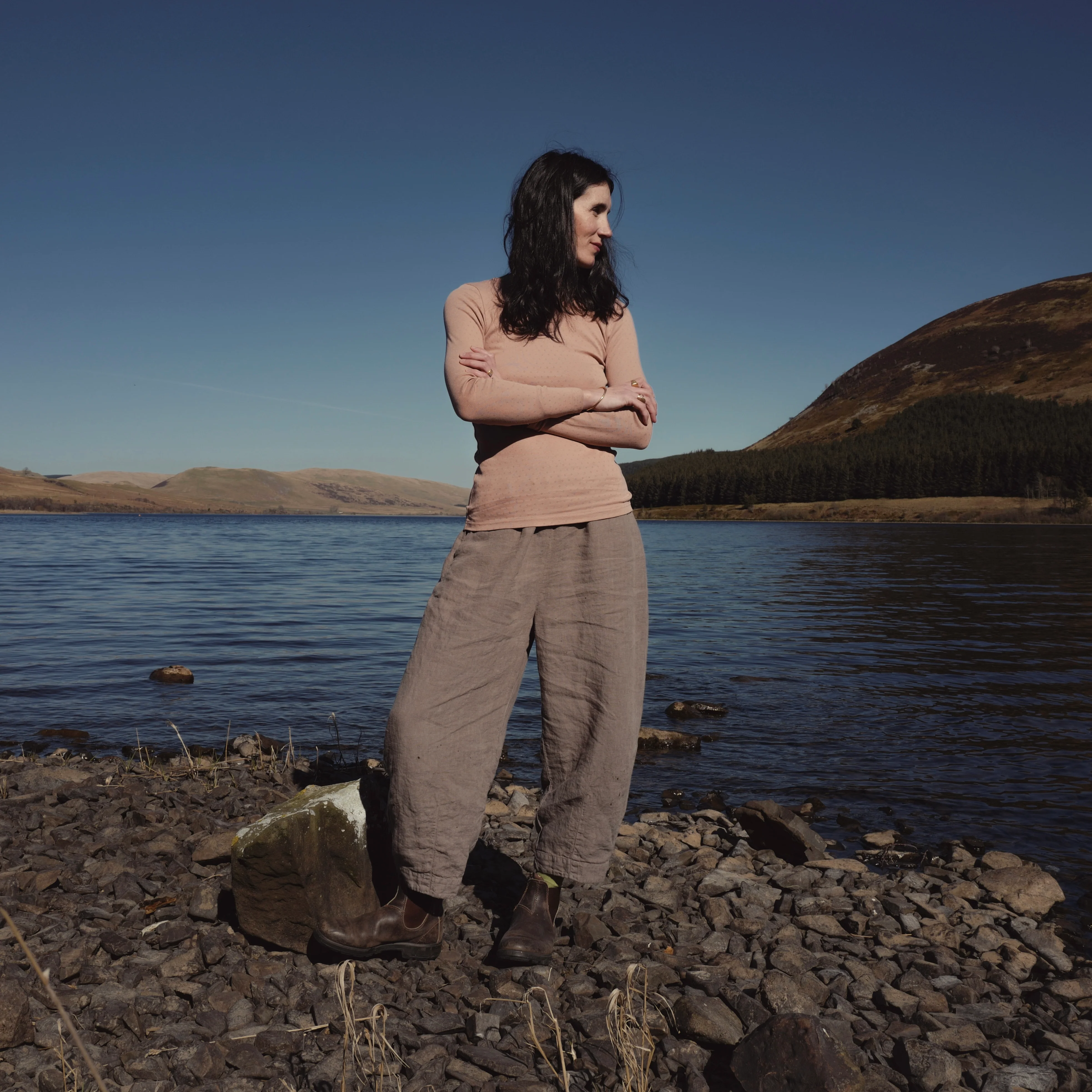 Hawthorn Women's Trousers - Linen - Timber