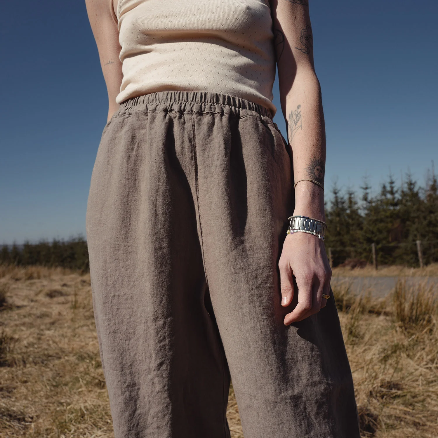Hawthorn Women's Trousers - Linen - Timber - Image 3