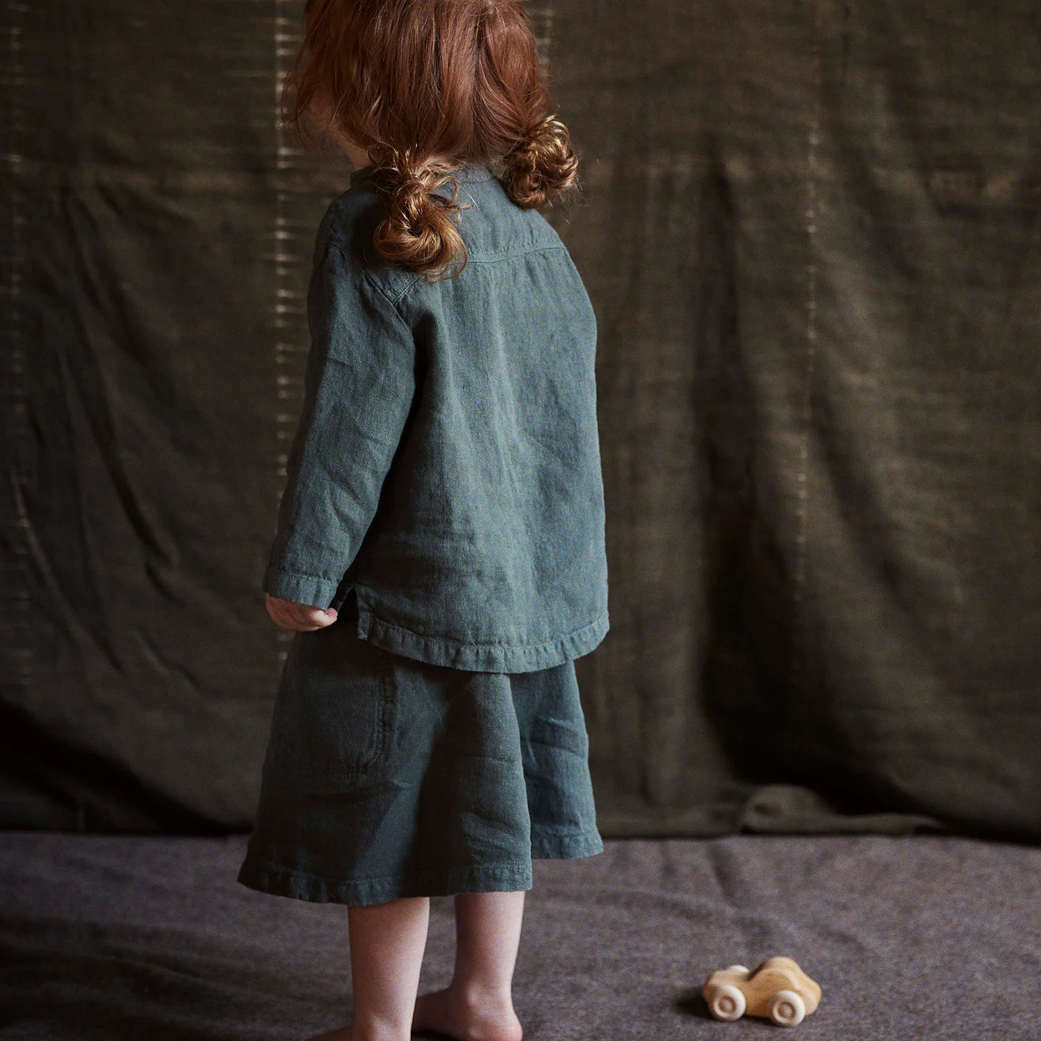 Juniper Baby & Kids Skirt - Linen - Storm - Image 2