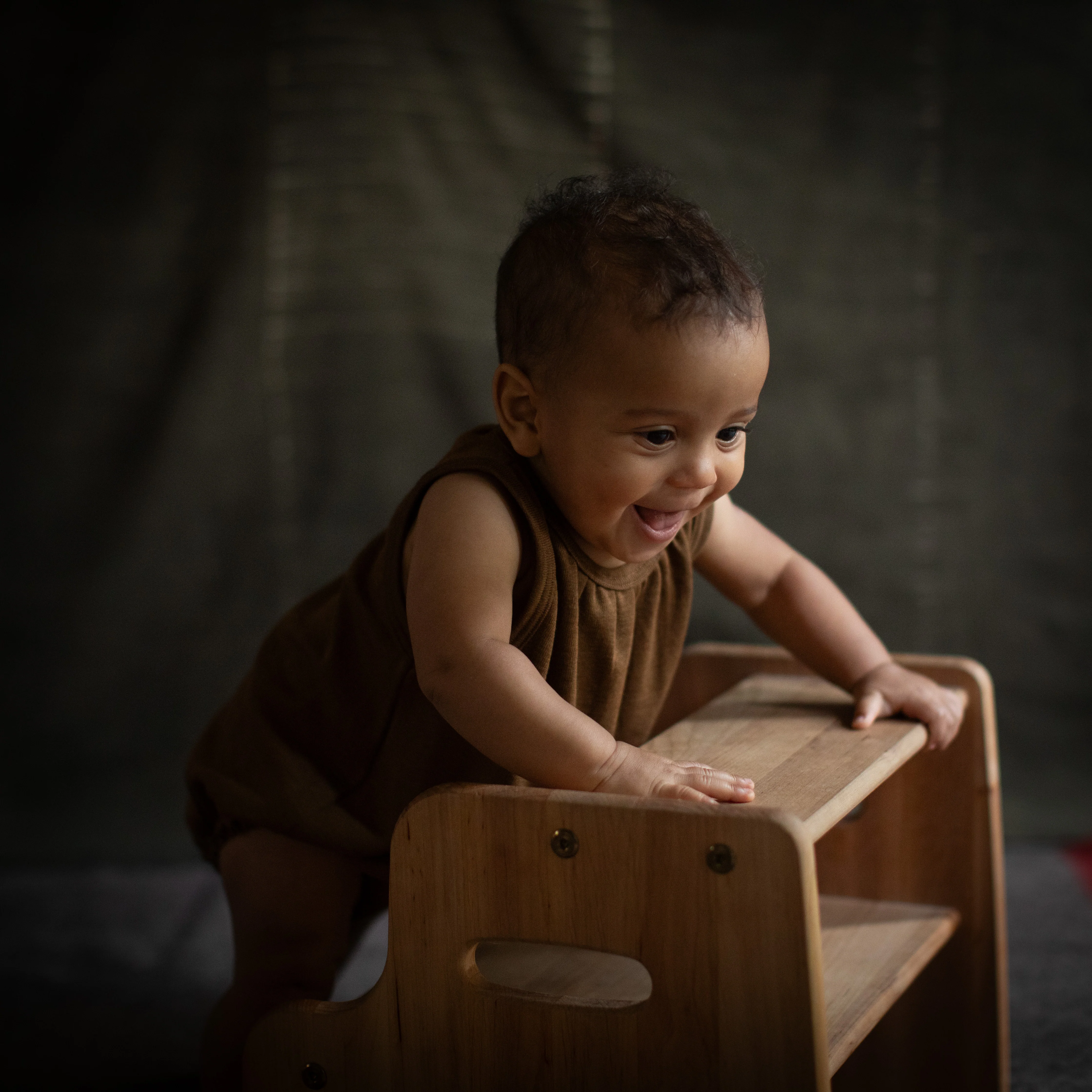 Keet Baby Romper - Merino Wool & Silk - Almond - Image 3