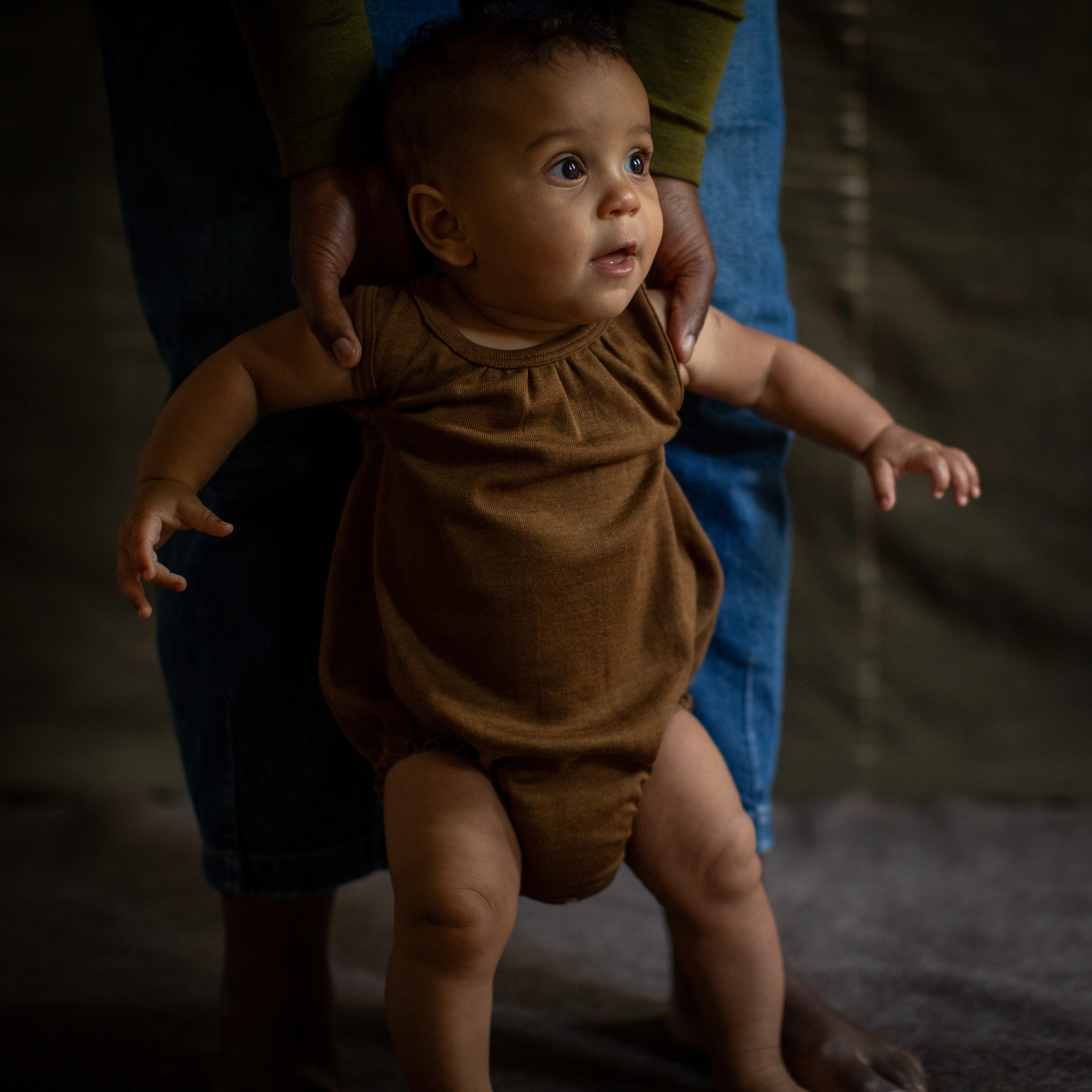Keet Baby Romper - Merino Wool & Silk - Almond - Image 4