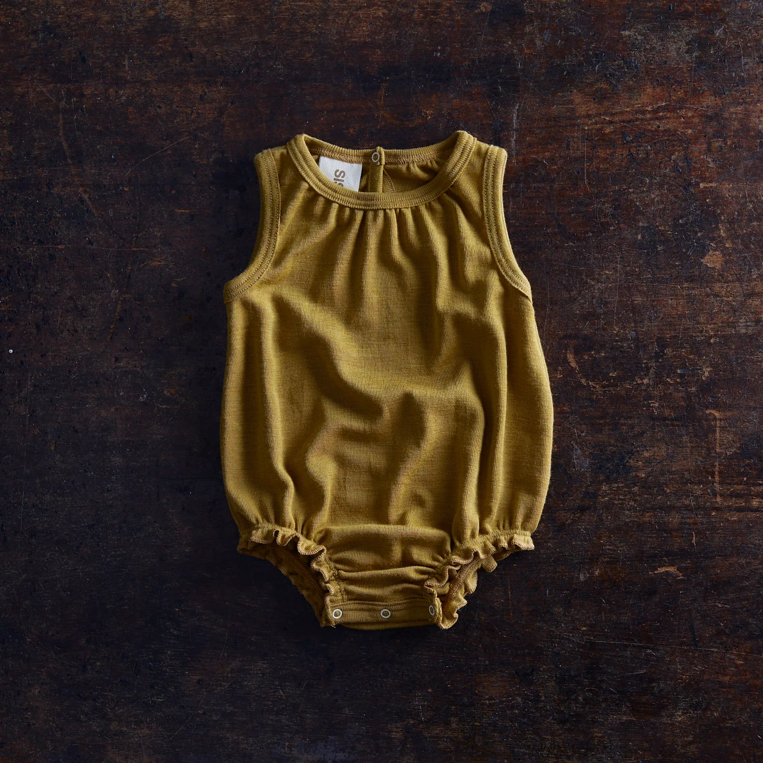 Keet Baby Romper - Merino Wool & Silk - Pistachio - Image 2