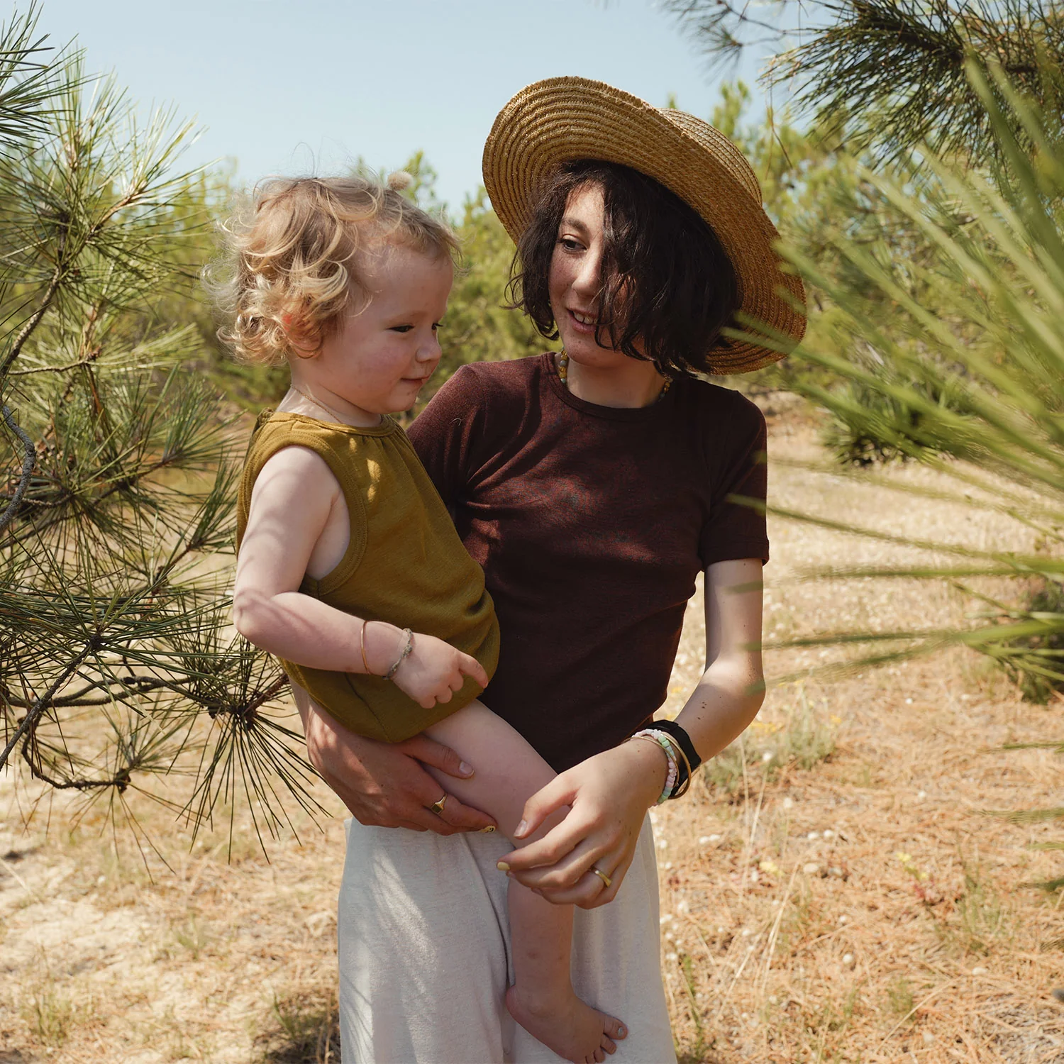 Keet Baby Romper - Merino Wool & Silk - Pistachio - Image 4