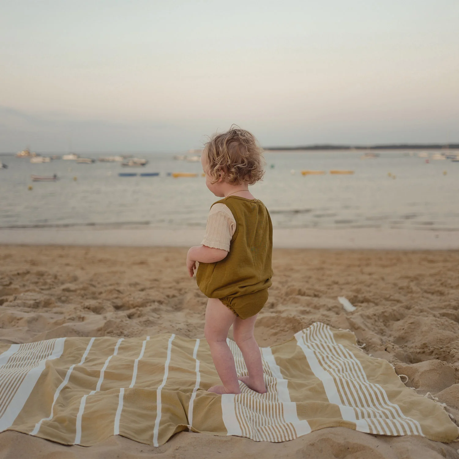 Keet Baby Romper - Merino Wool & Silk - Pistachio - Image 5
