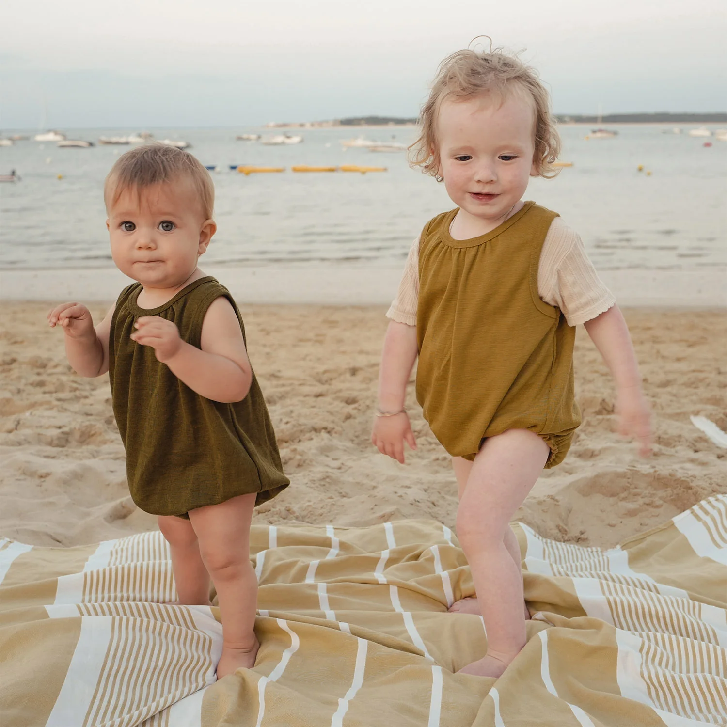Keet Baby Romper - Merino Wool & Silk - Pistachio - Image 7