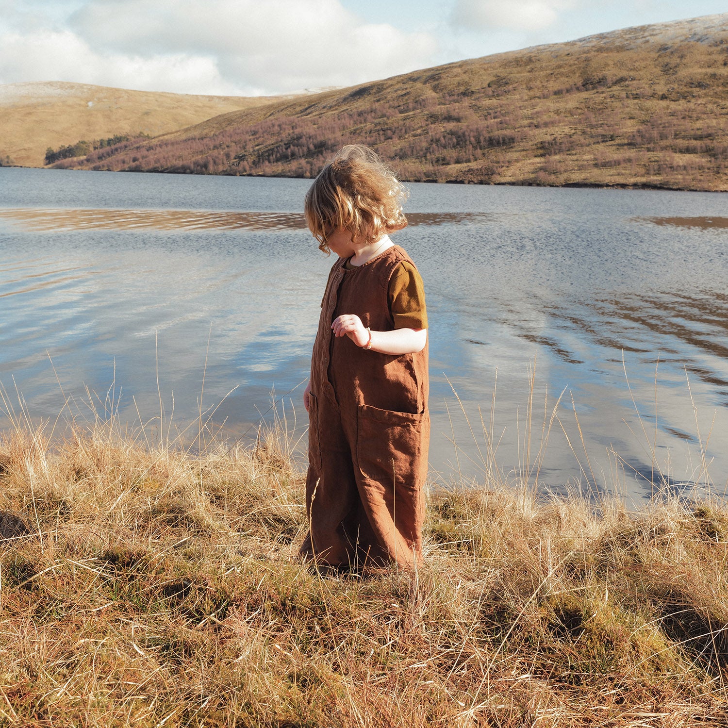 Maple Baby & Kids Jumpsuit - Linen - Auburn - Image 2