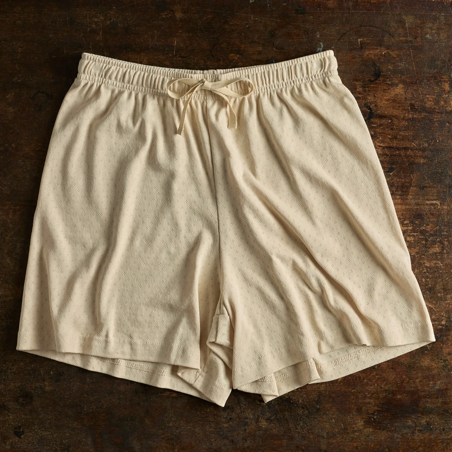 Lapwing Women's Shorts - Cotton Pointelle - Shell