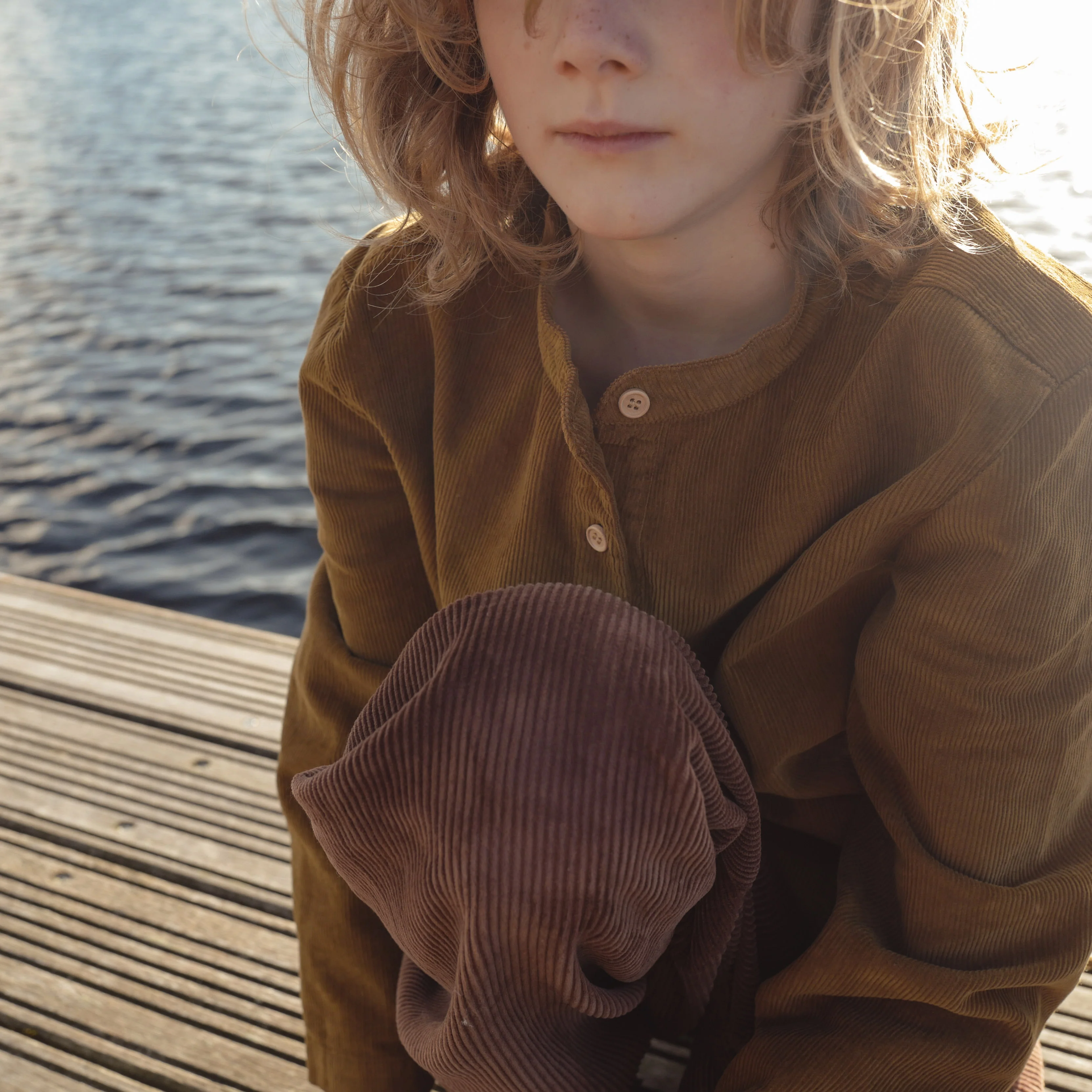 Larch Baby & Kids Shirt - Cotton Corduroy - Copper - Image 7