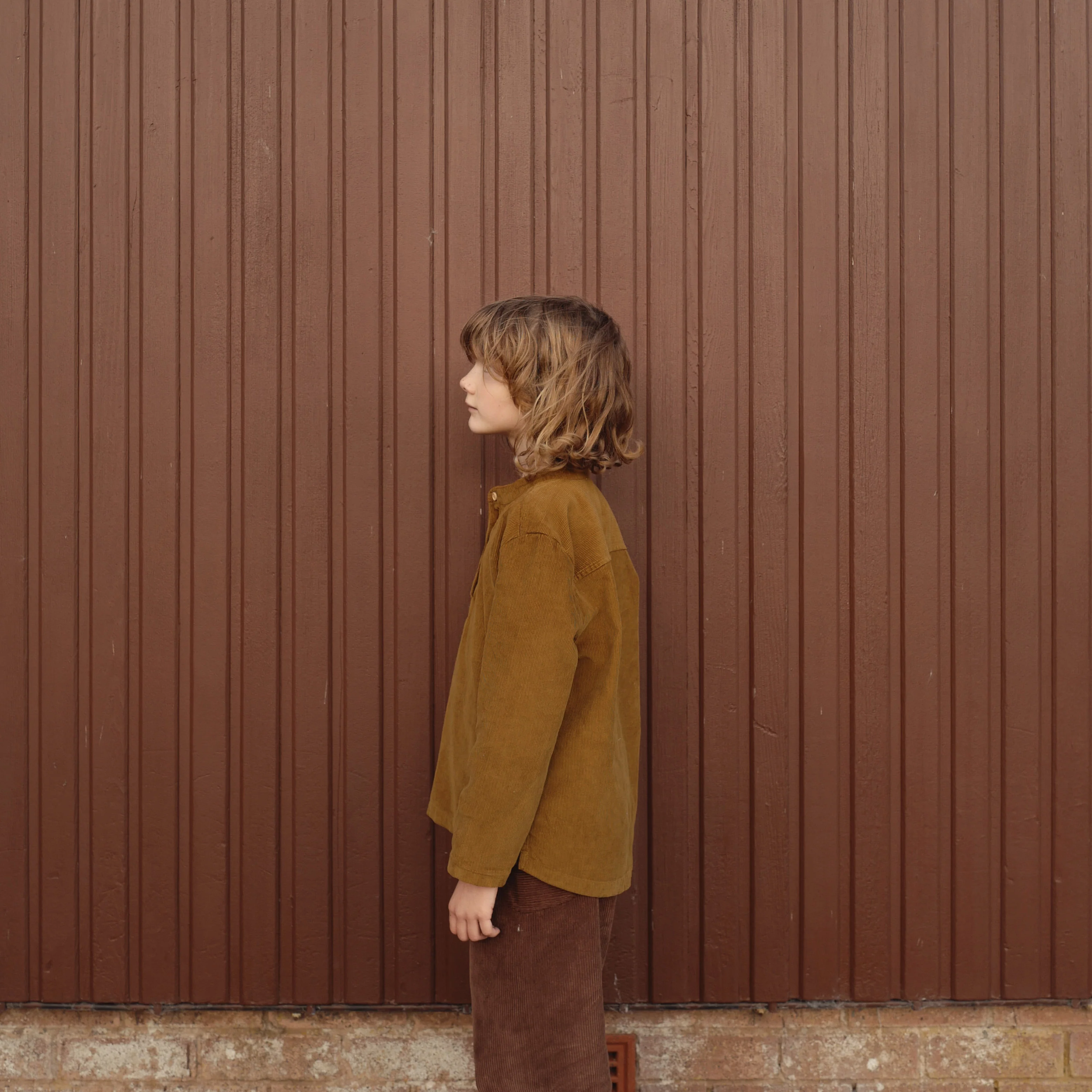 Larch Baby & Kids Shirt - Cotton Corduroy - Copper - Image 8