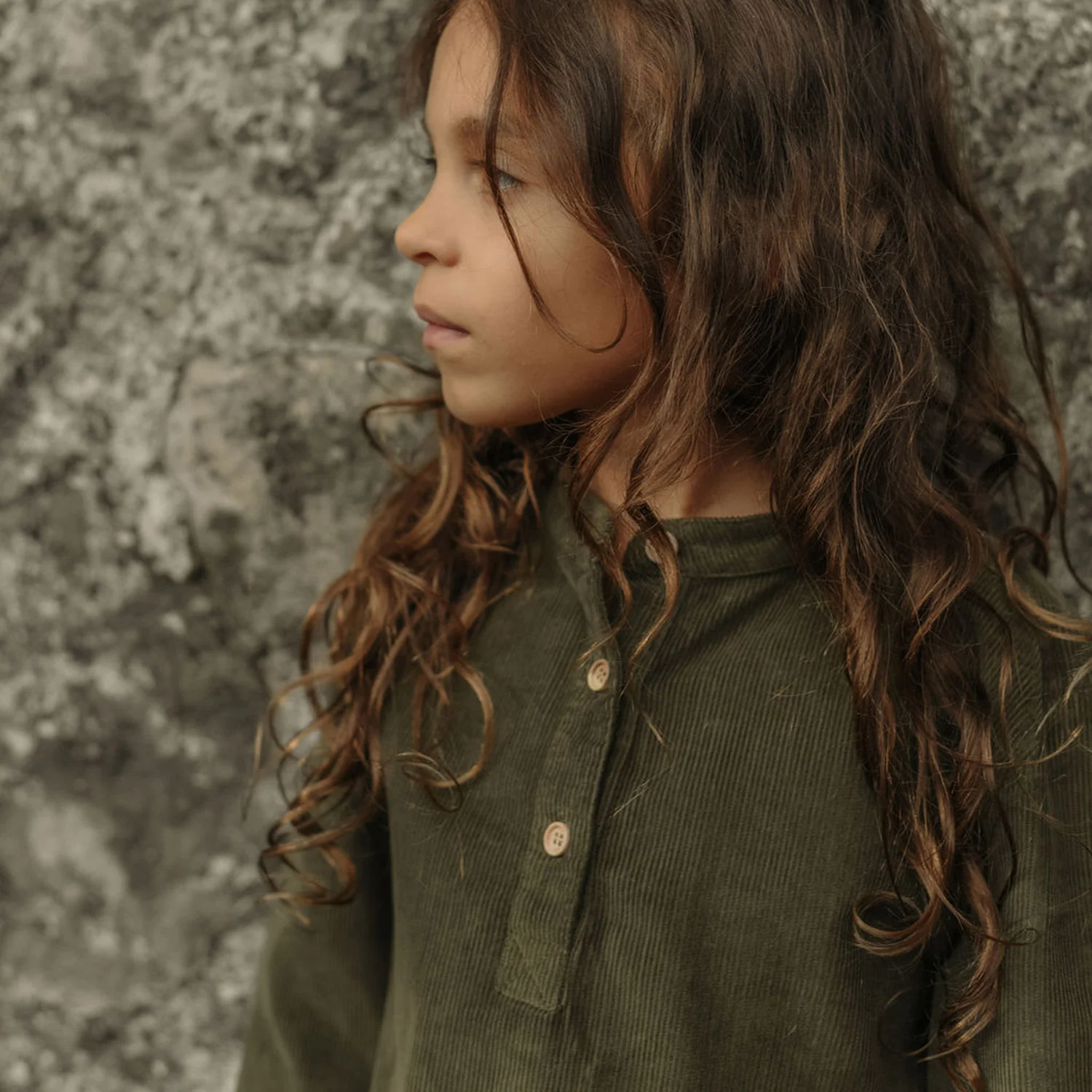 Larch Baby & Kids Shirt - Cotton Corduroy - Thyme