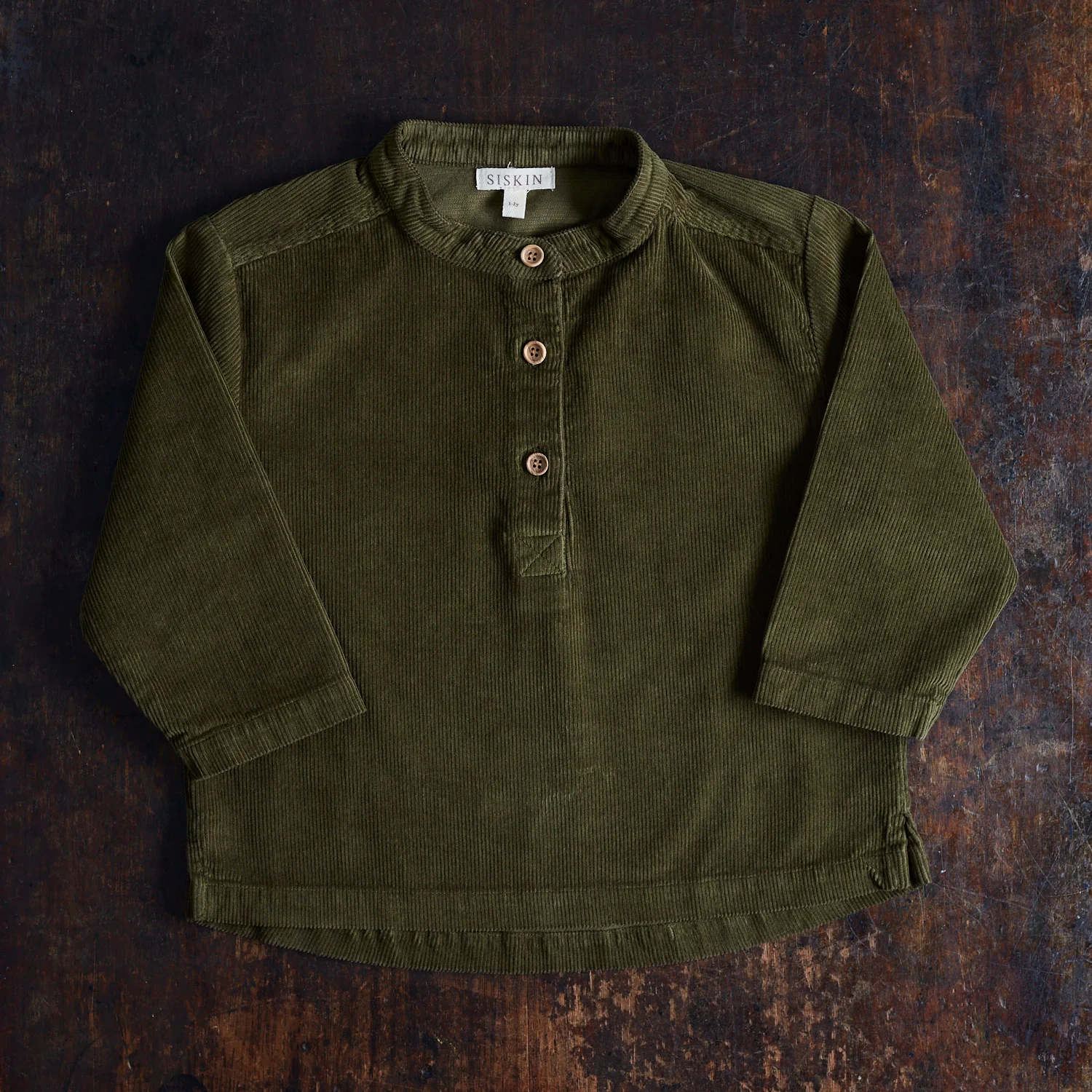 Larch Baby & Kids Shirt - Cotton Corduroy - Thyme - Image 4