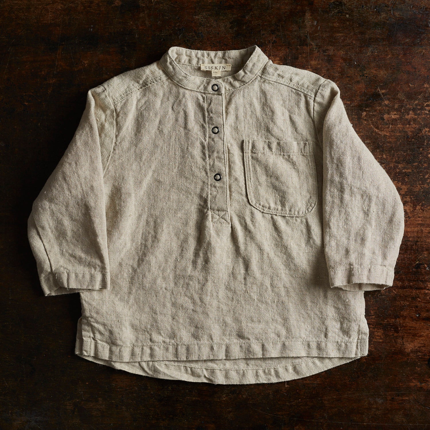 Larch Baby & Kids Shirt - Linen - Natural - Image 2
