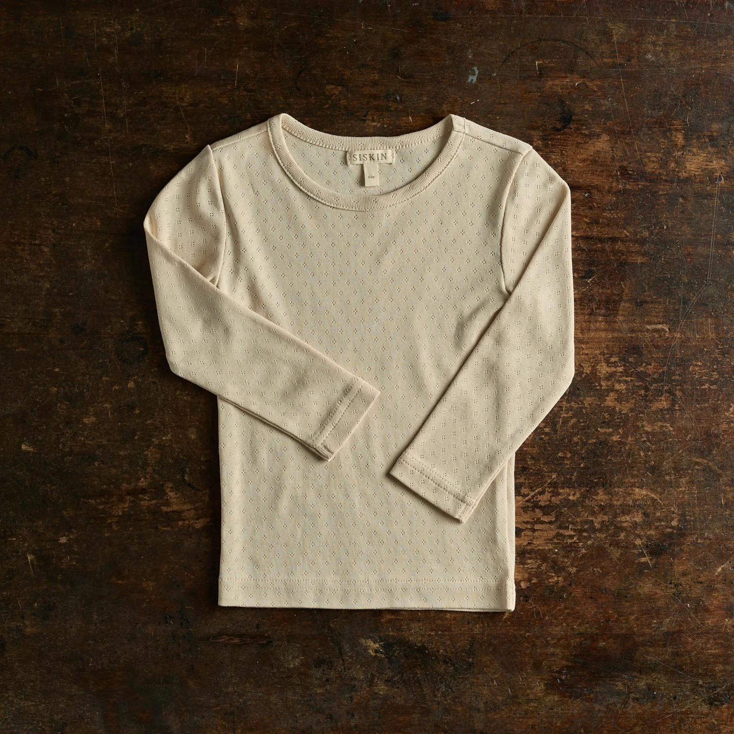 Lark Baby & Kids Top - Cotton Pointelle - Shell