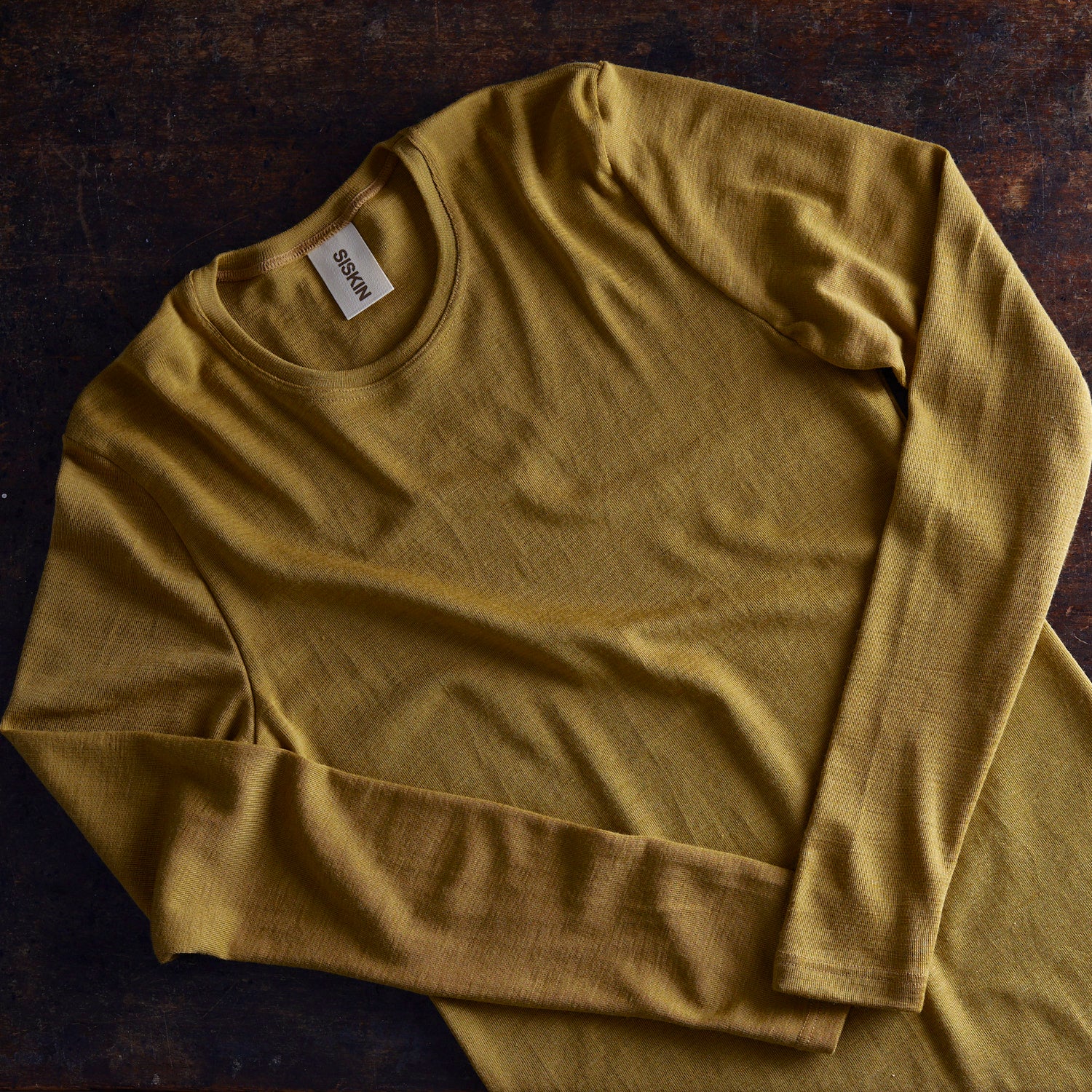 Lark Men's Top - Merino Wool & Silk - Pistachio - Image 2