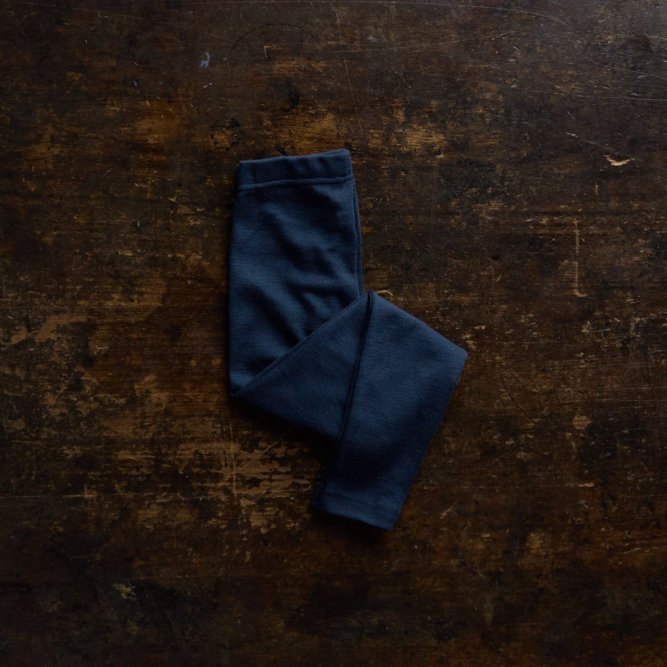 Lark Top & Finch Leggings Kids Set - Merino Wool & Silk - Night Ocean - Image 4