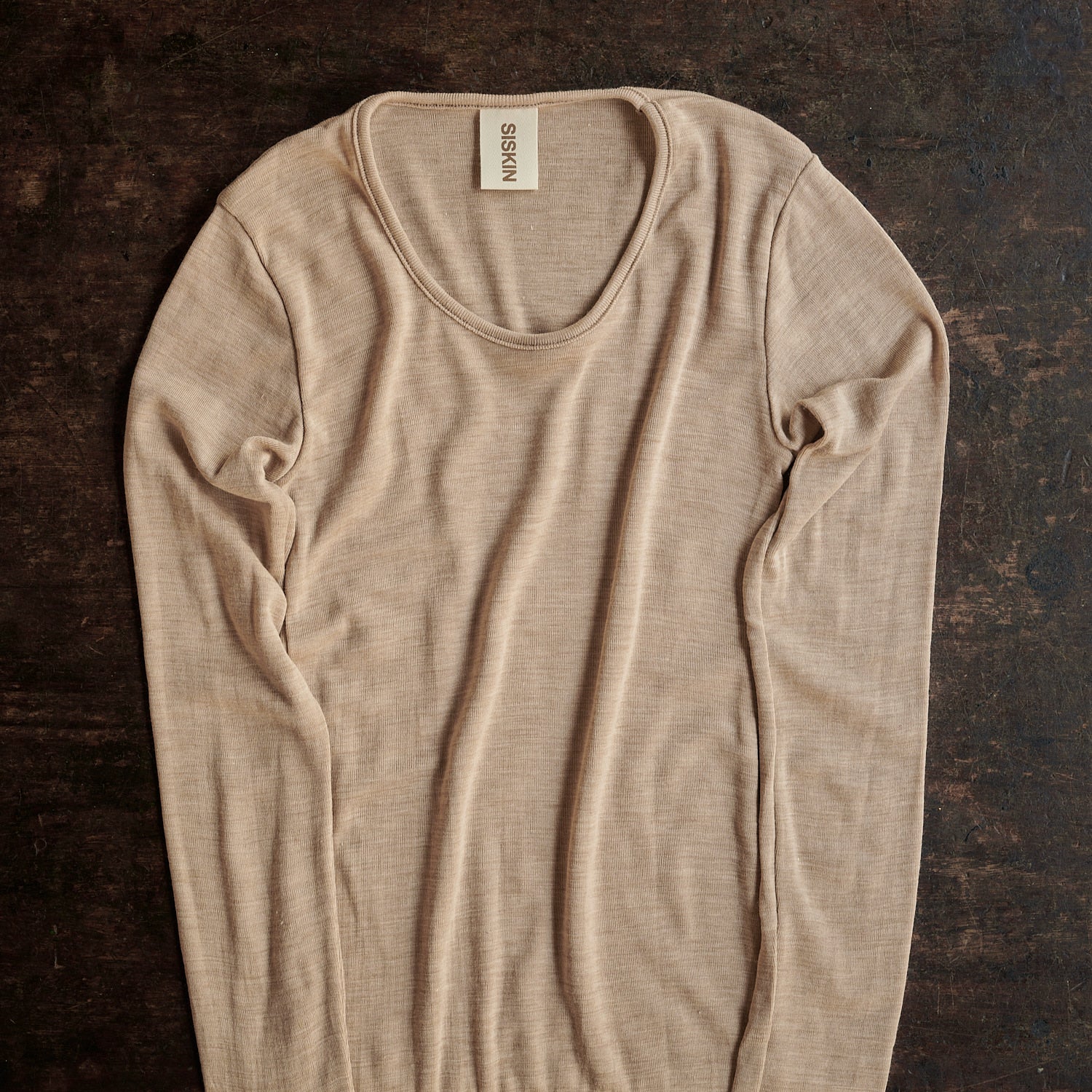 Lark Women's Top - Merino Wool & Silk - Sandstorm - Image 2