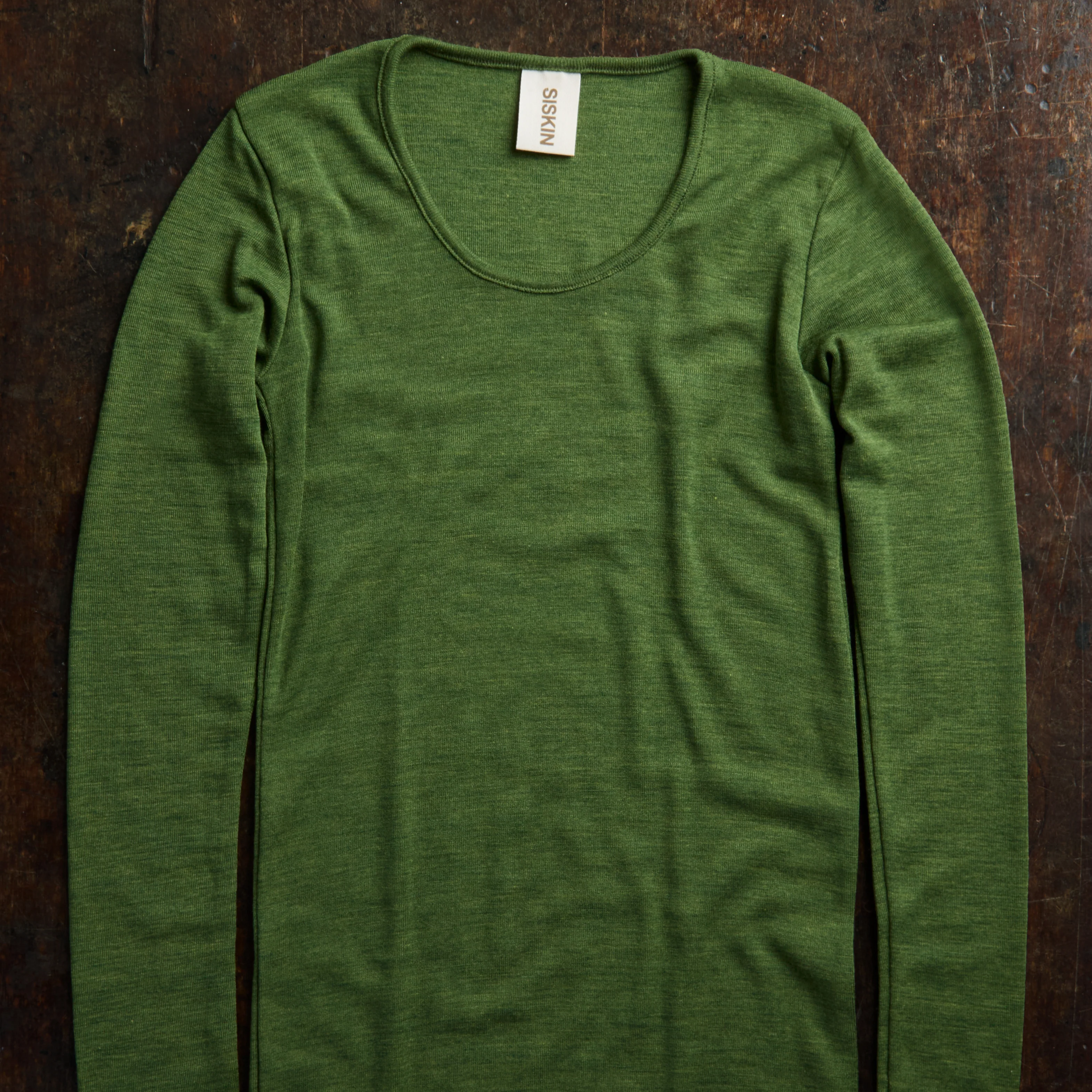 Lark Women's Top - Merino Wool & Silk - Forest - Image 2