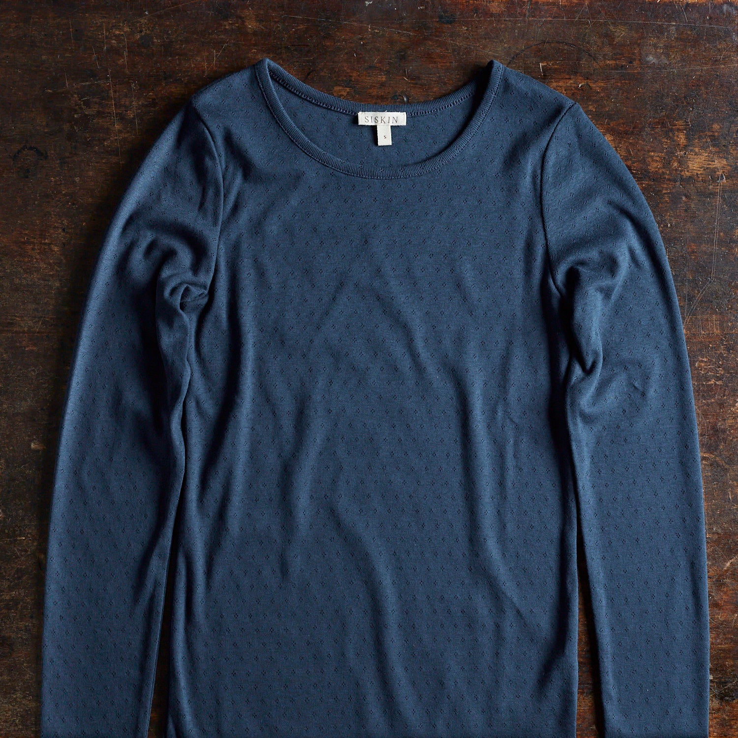 Lark Women's Top - Cotton Pointelle - Midnight - Image 2