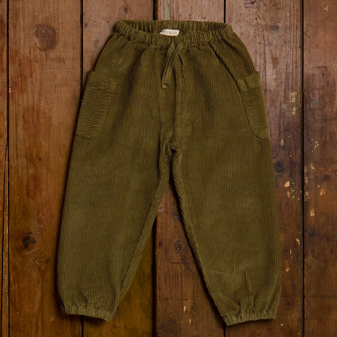 Linden Baby & Kids Trousers - Cotton Corduroy - Seaweed