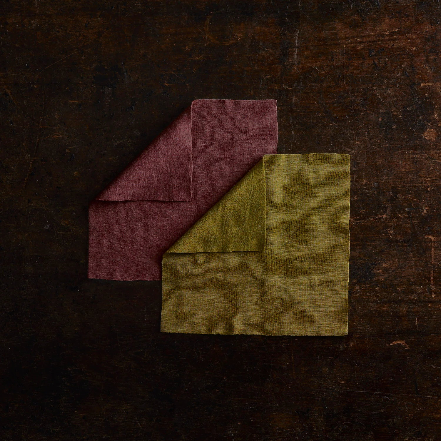 Junco Mending Square - Merino Wool & Silk - Fig - Image 2