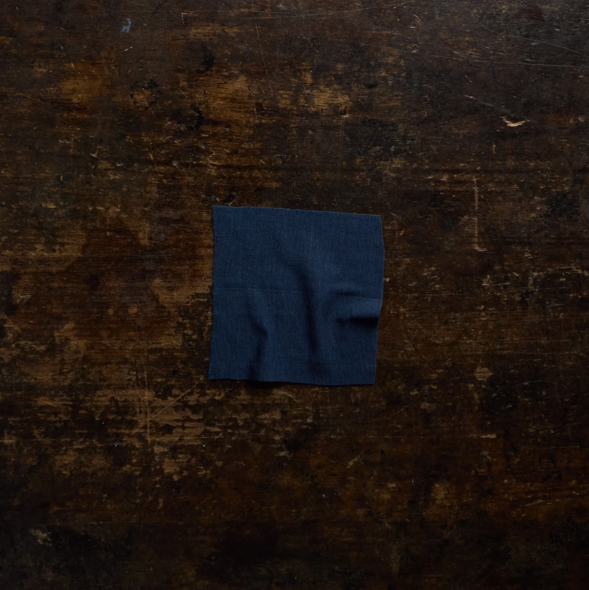Junco Mending Square - Merino Wool & Silk - Night Ocean