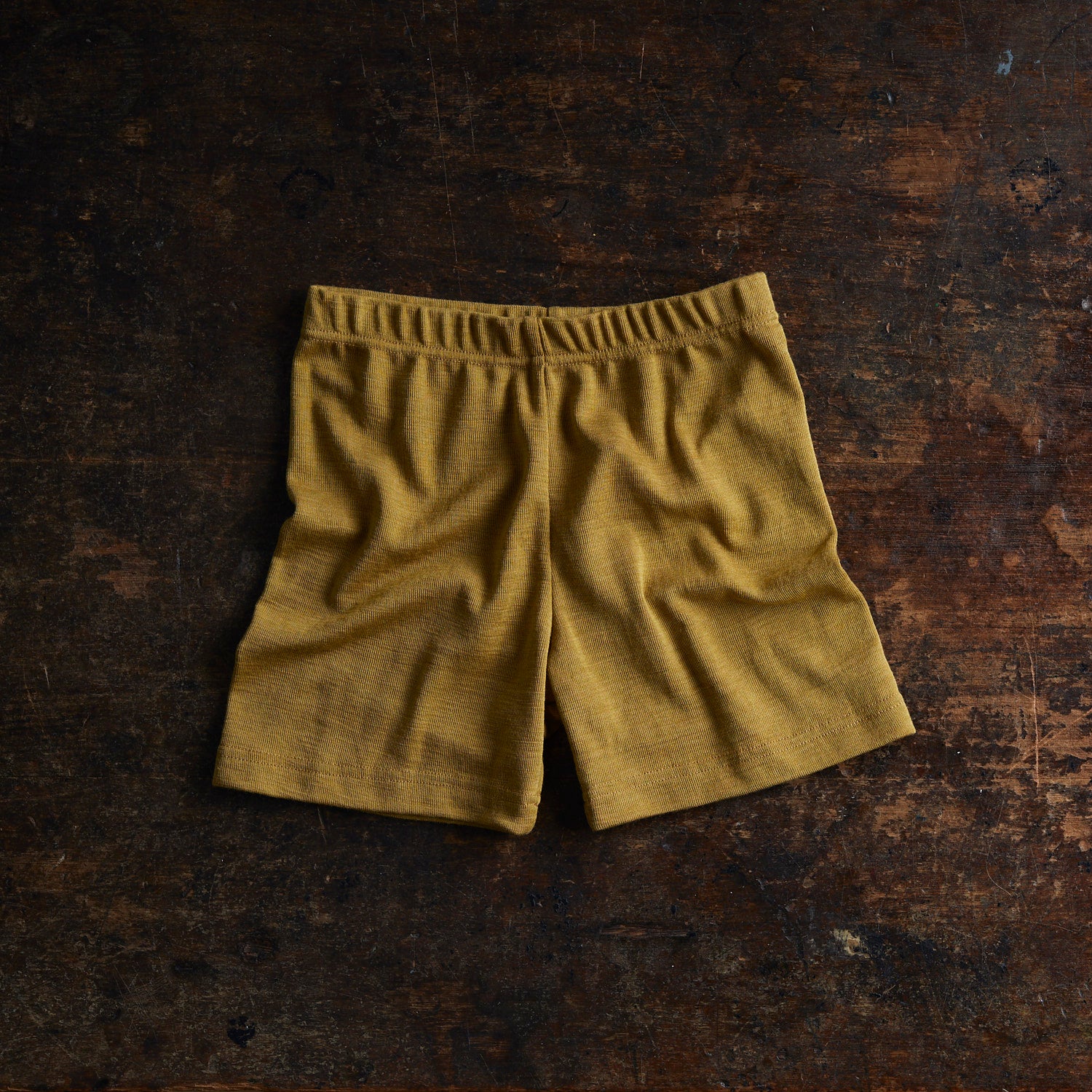 Rhea Baby & Kids Shorts - Merino Wool & Silk - Pistachio - Image 4