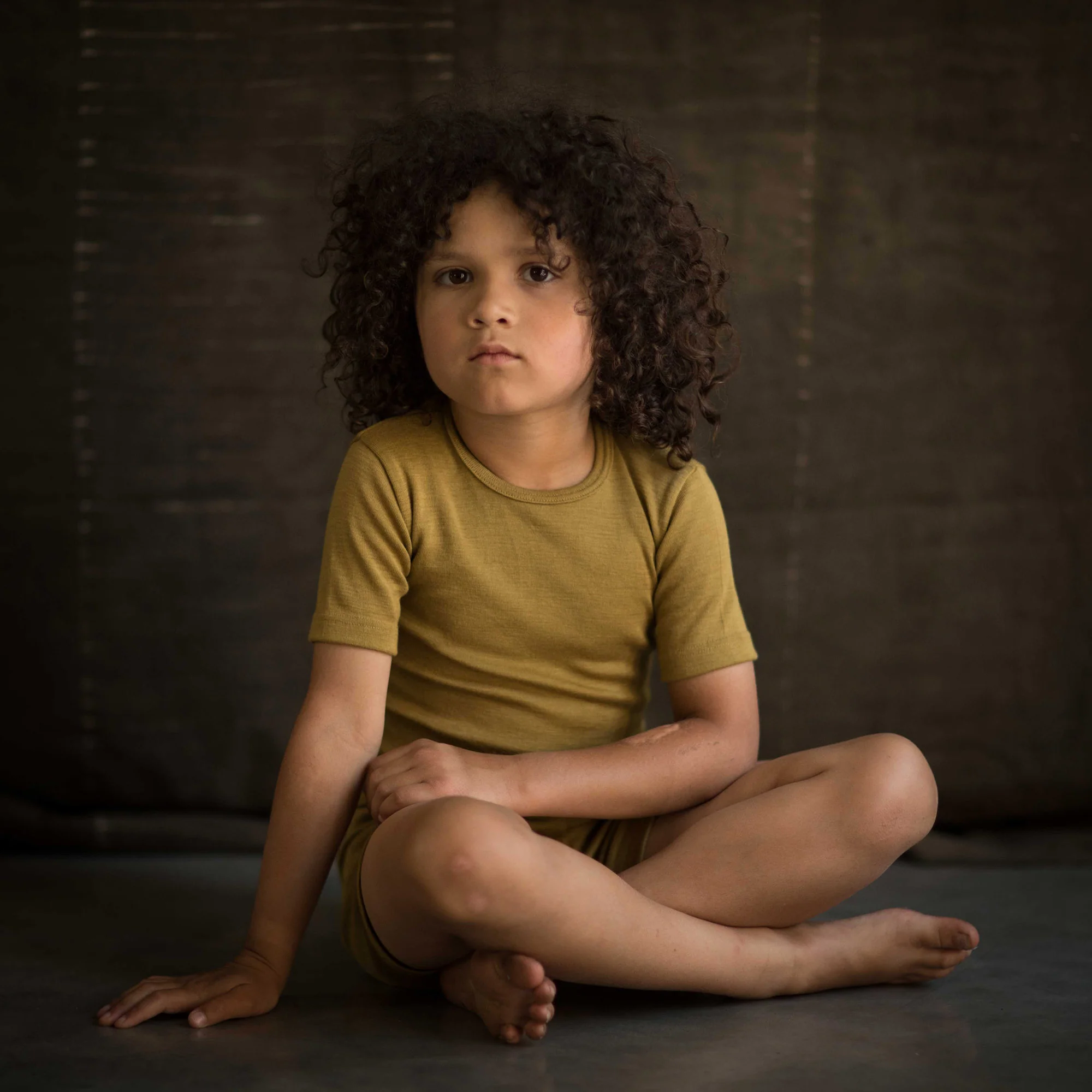 Rhea Baby & Kids Shorts - Merino Wool & Silk - Pistachio - Image 5