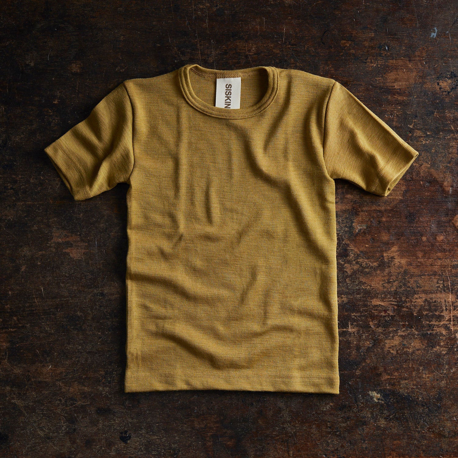 Smew Kids Top - Merino Wool & Silk - Pistachio - Image 3