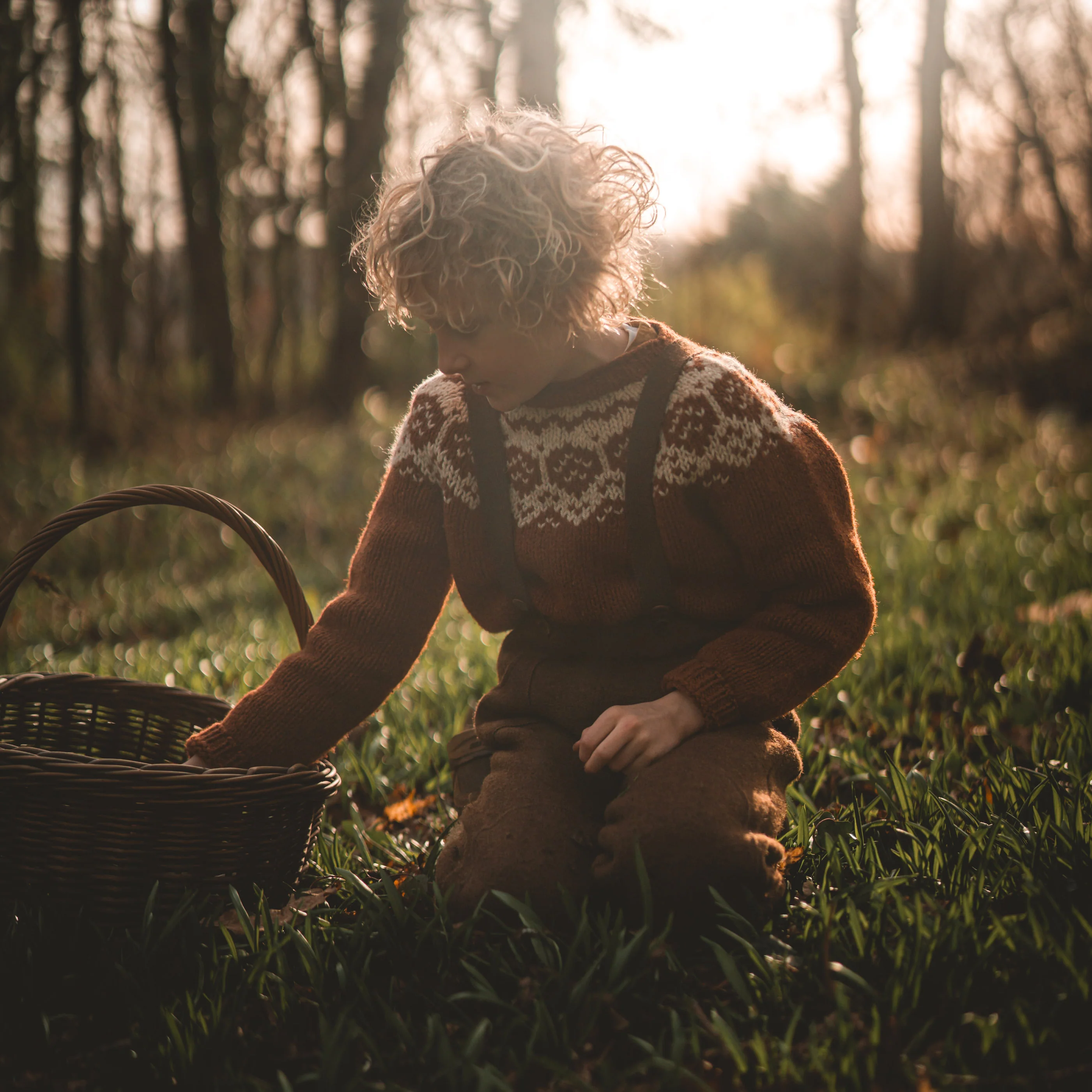 Norse Baby & Kids Sweater - Donegal Wool - Cinnamon - Image 10
