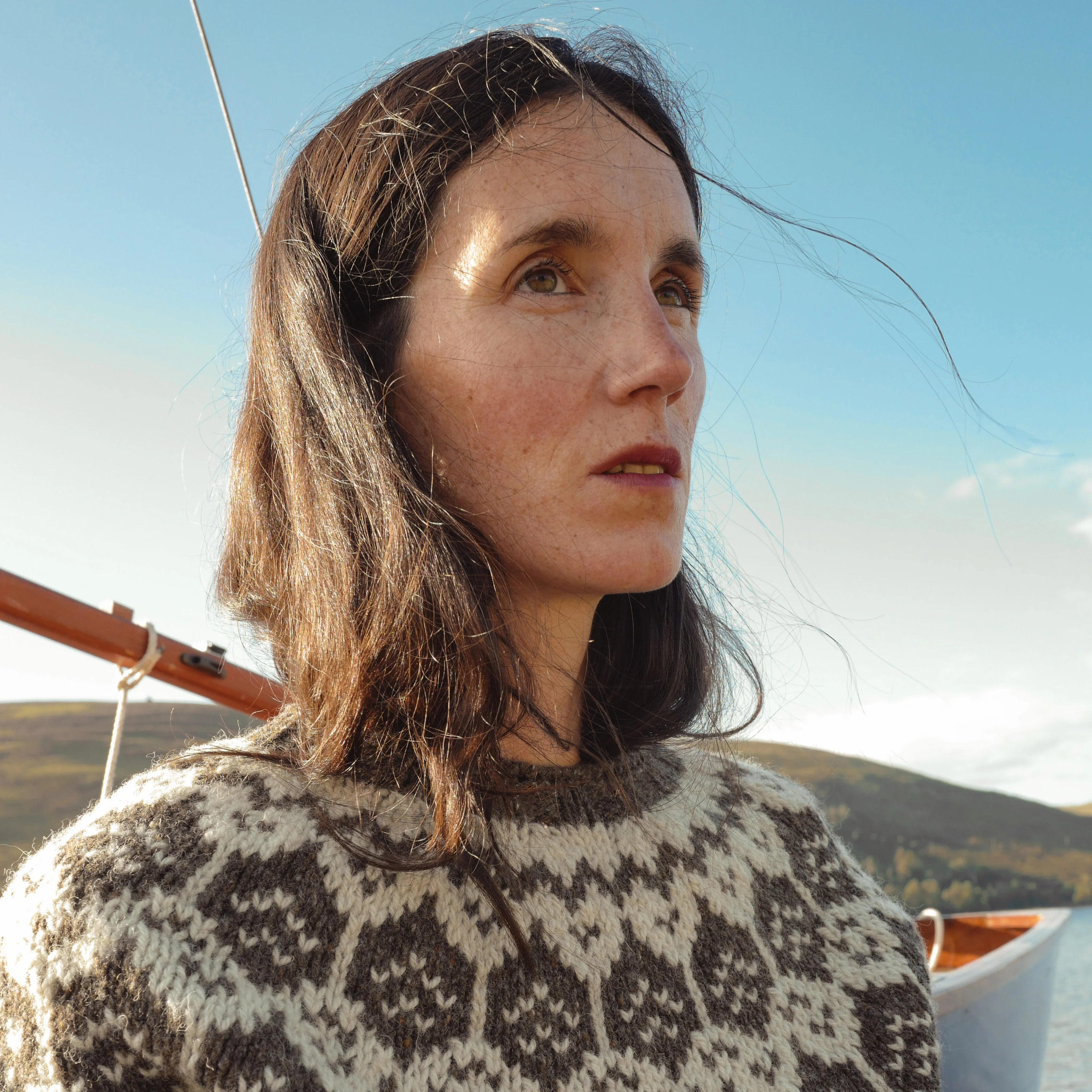 Norse Women's Sweater - Donegal Wool - Granite - Image 2