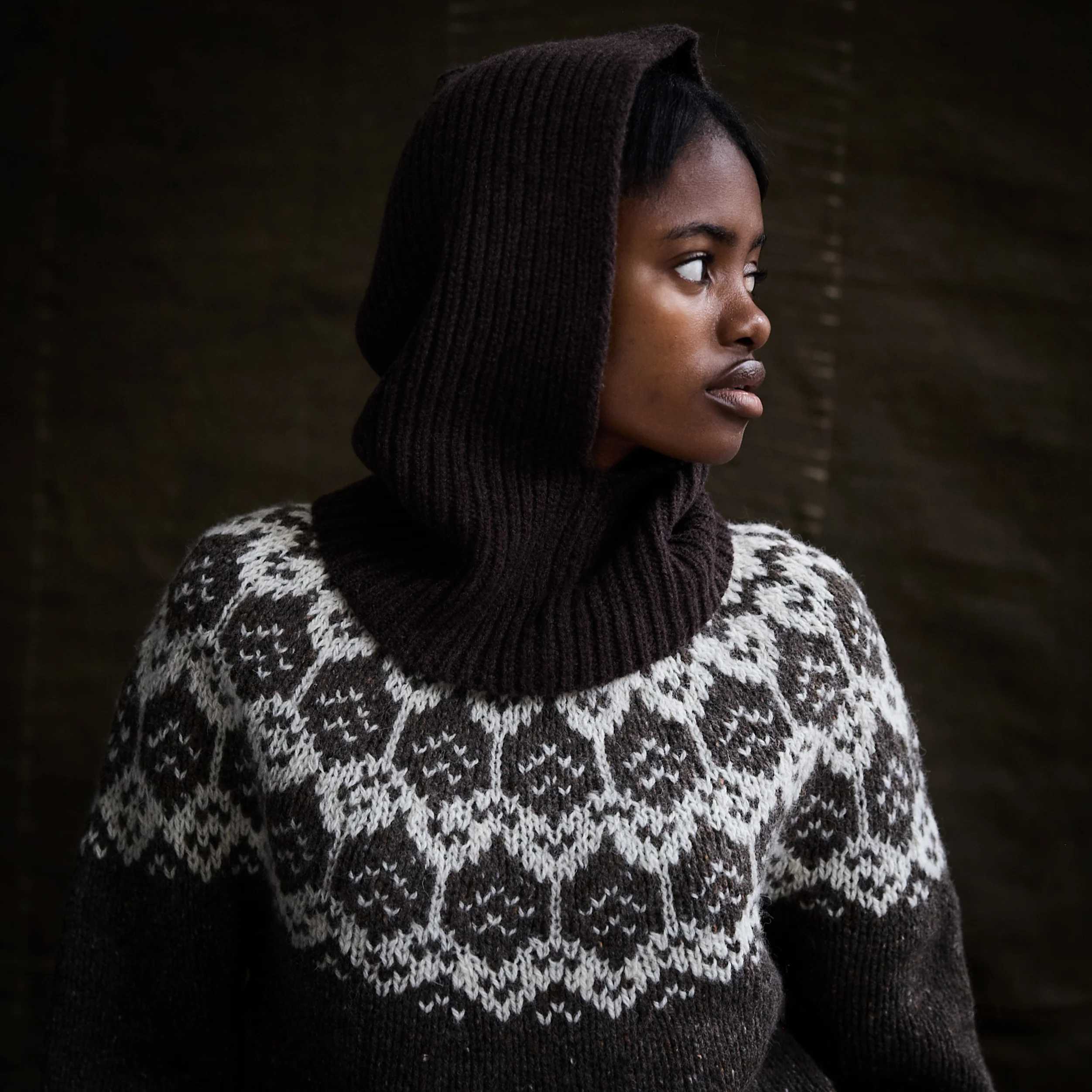 Norse Women's Sweater - Donegal Wool - Granite - Image 5