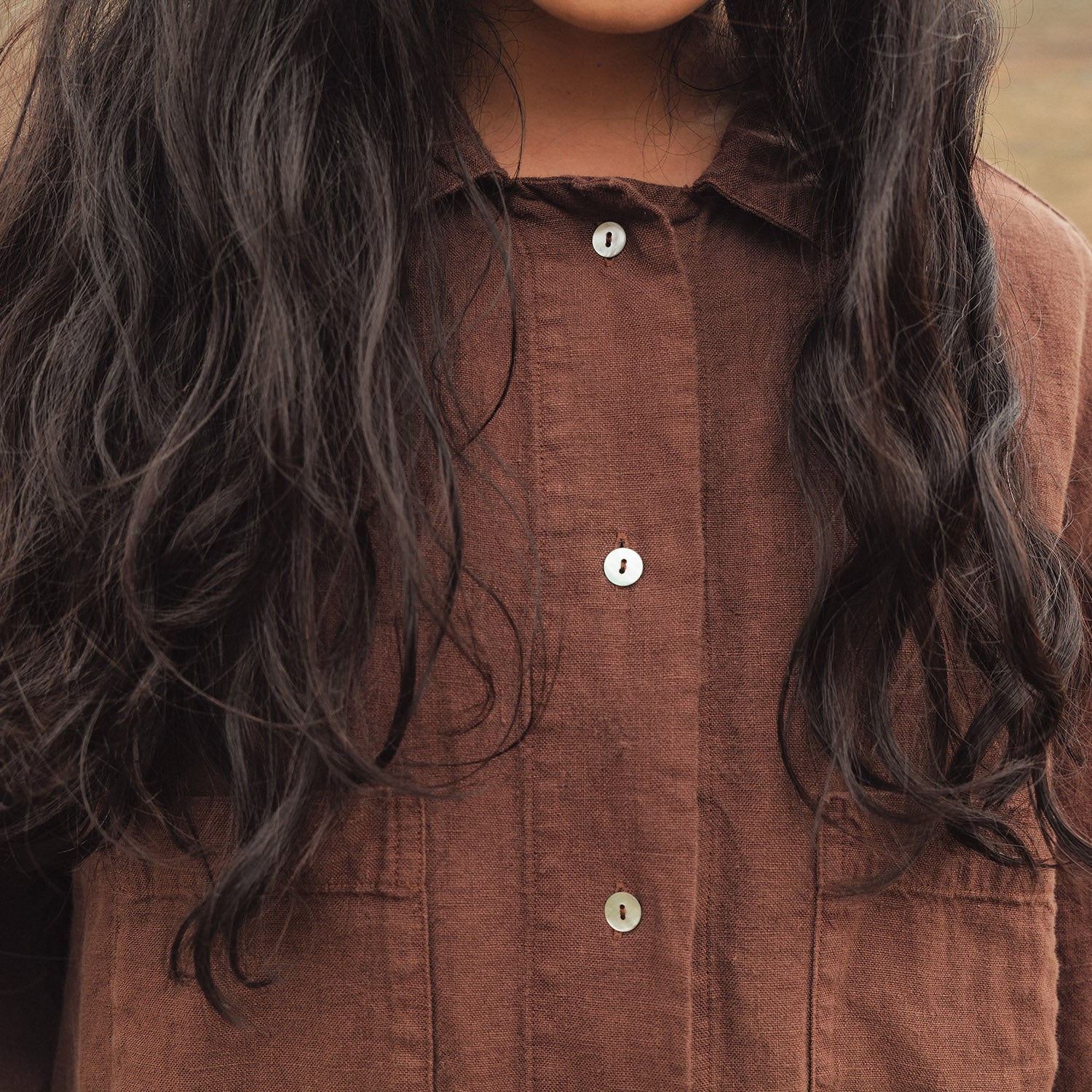 Oak Women's Dress - Linen - Squirrel - Image 6